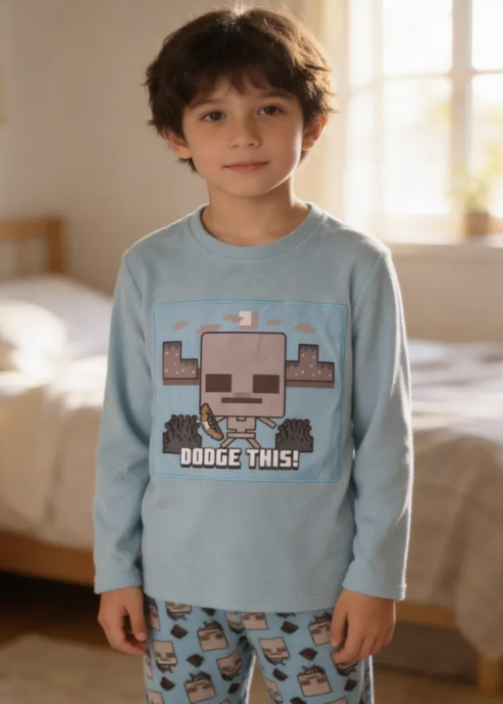 Pijama Minecraft Talla 8 Micropolar-0