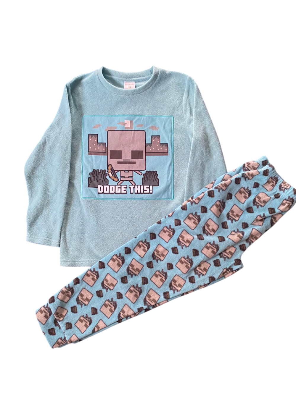 Pijama Minecraft Talla 8 Micropolar-1