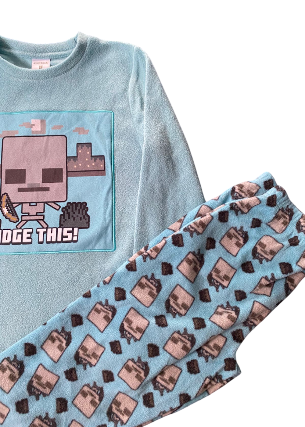 Pijama Minecraft Talla 8 Micropolar-2