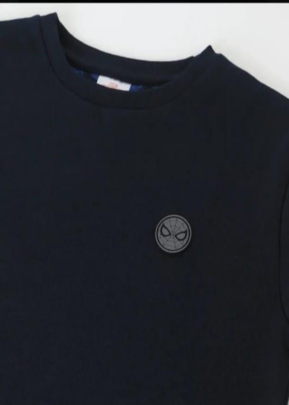 Poleron Spiderman Talla 8 Azul Marino interior franela-3