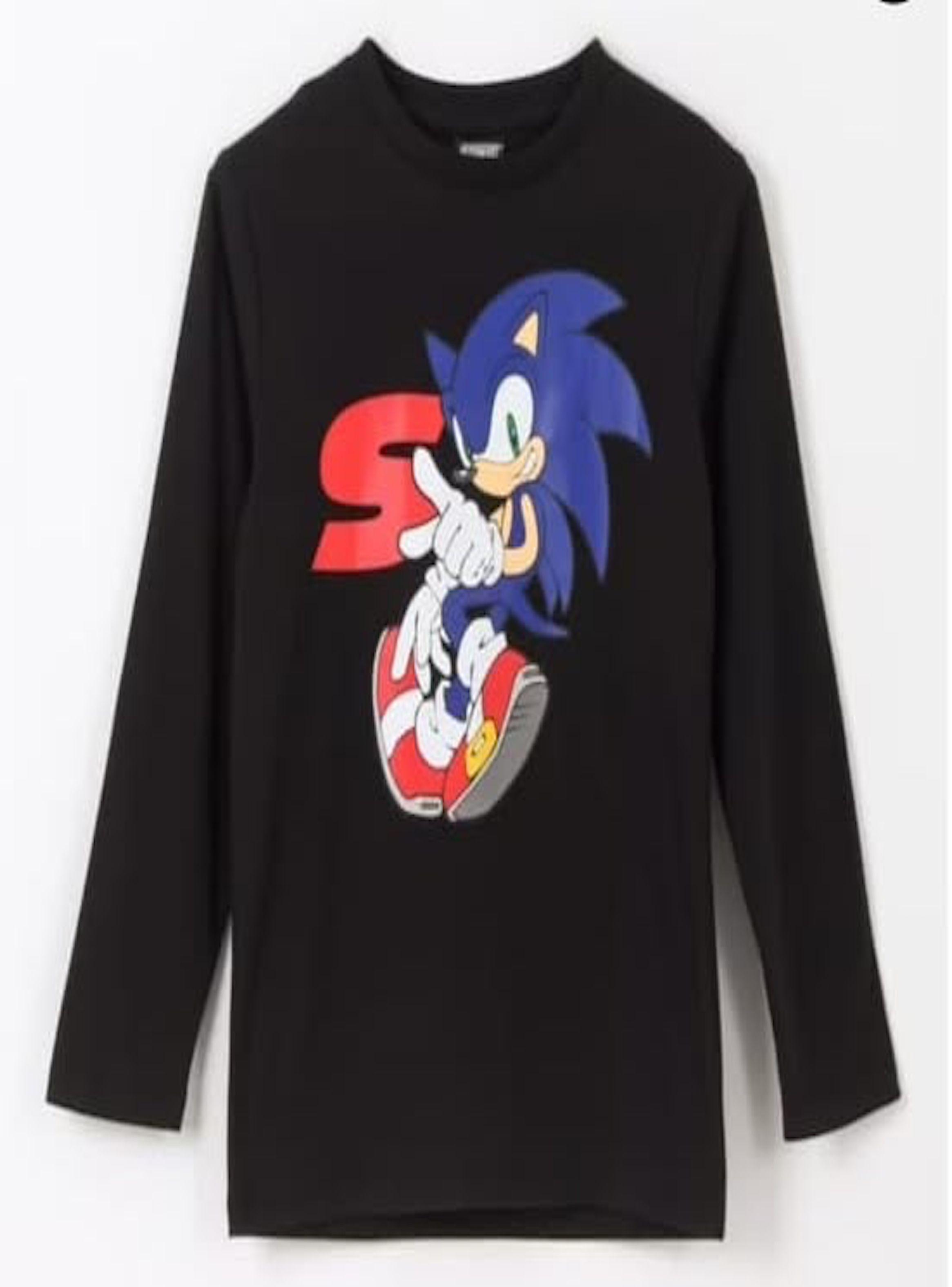 Polera Sonic talla 8 manga larga-1