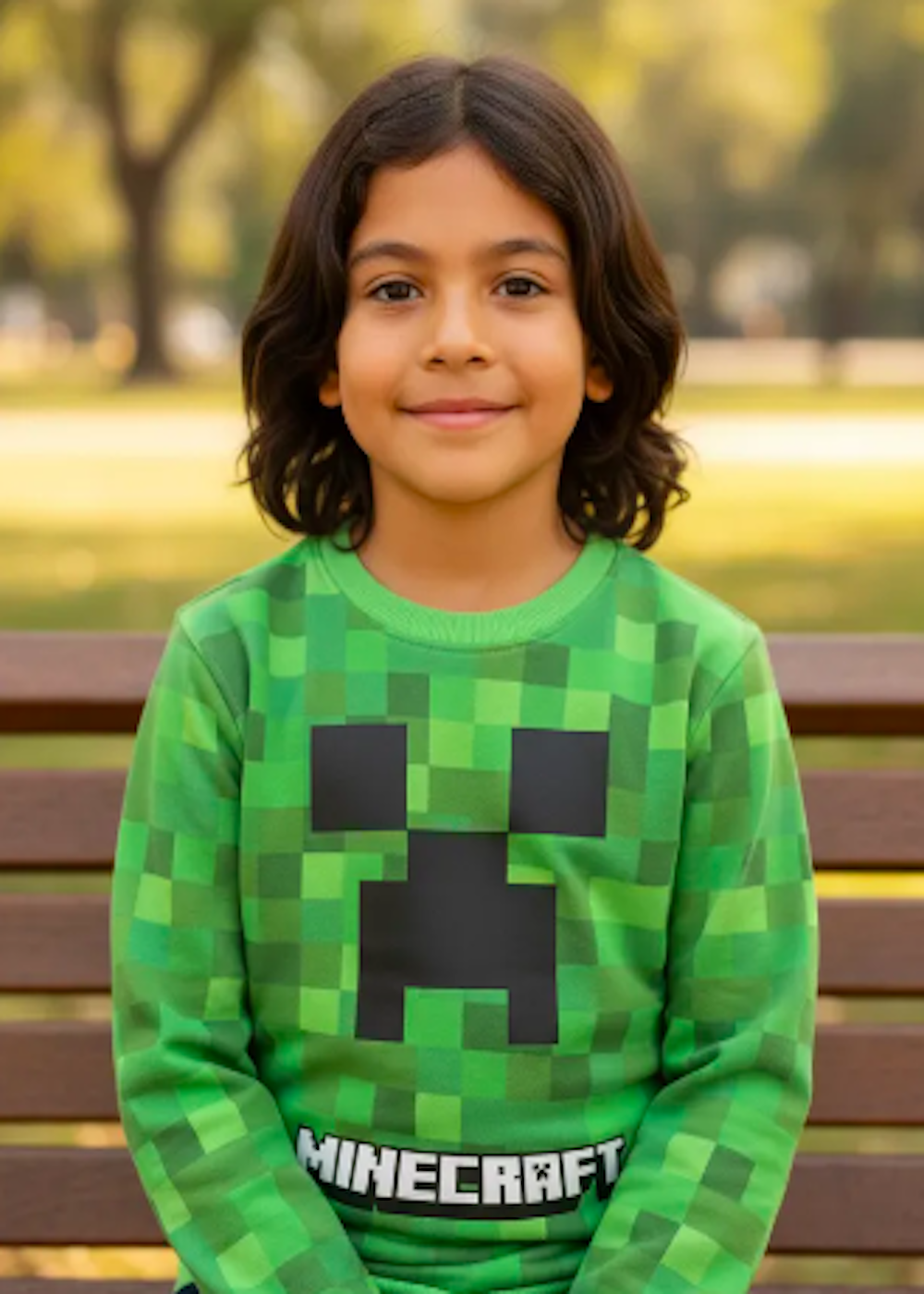Poleron Minecraft Talla 8-0