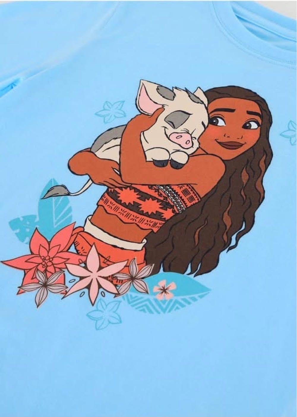 Pijama Moana Talla 8 Celeste Disney-3