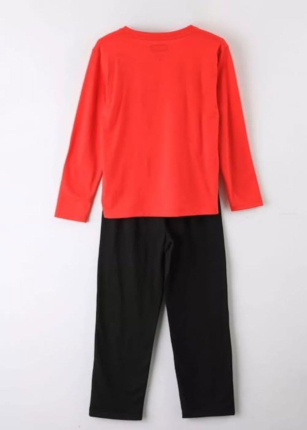 Pijama Spiderman rojo y negro talla 8-2