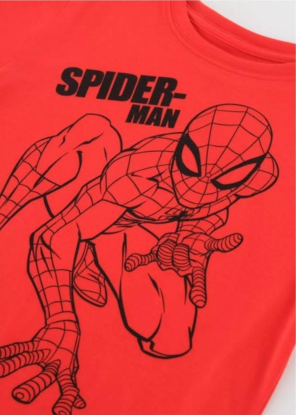 Pijama Spiderman rojo y negro talla 8-3