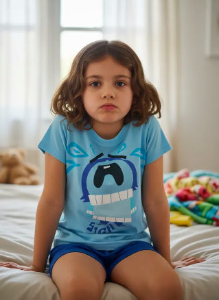 Pijama de niña diseño Intensamente Tristeza Talla 8-0