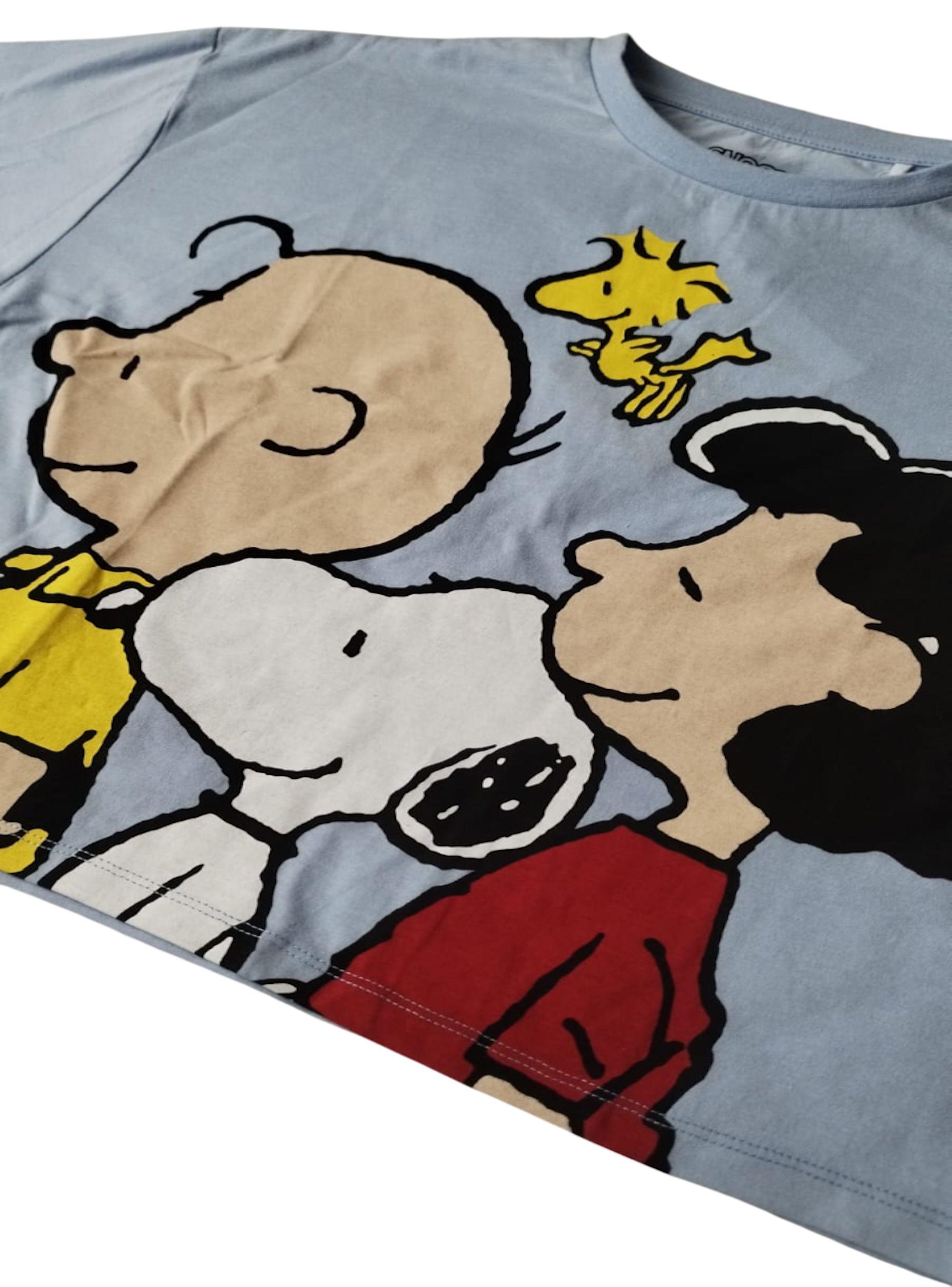 Polera niña juvenil diseño Snoopy crop top Over Size-2