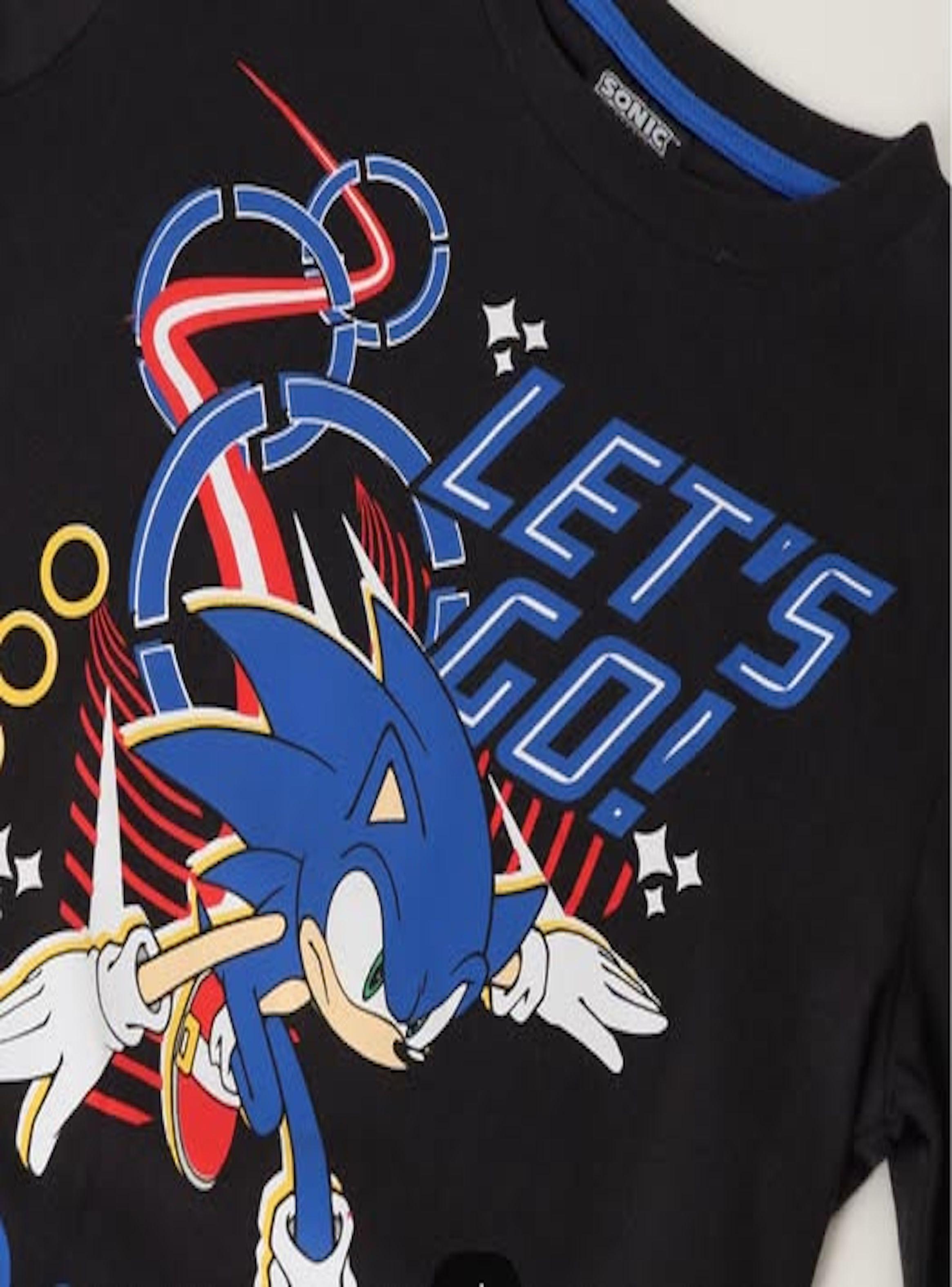 Polera de niño manga larga talla 8 diseño Sonic -2