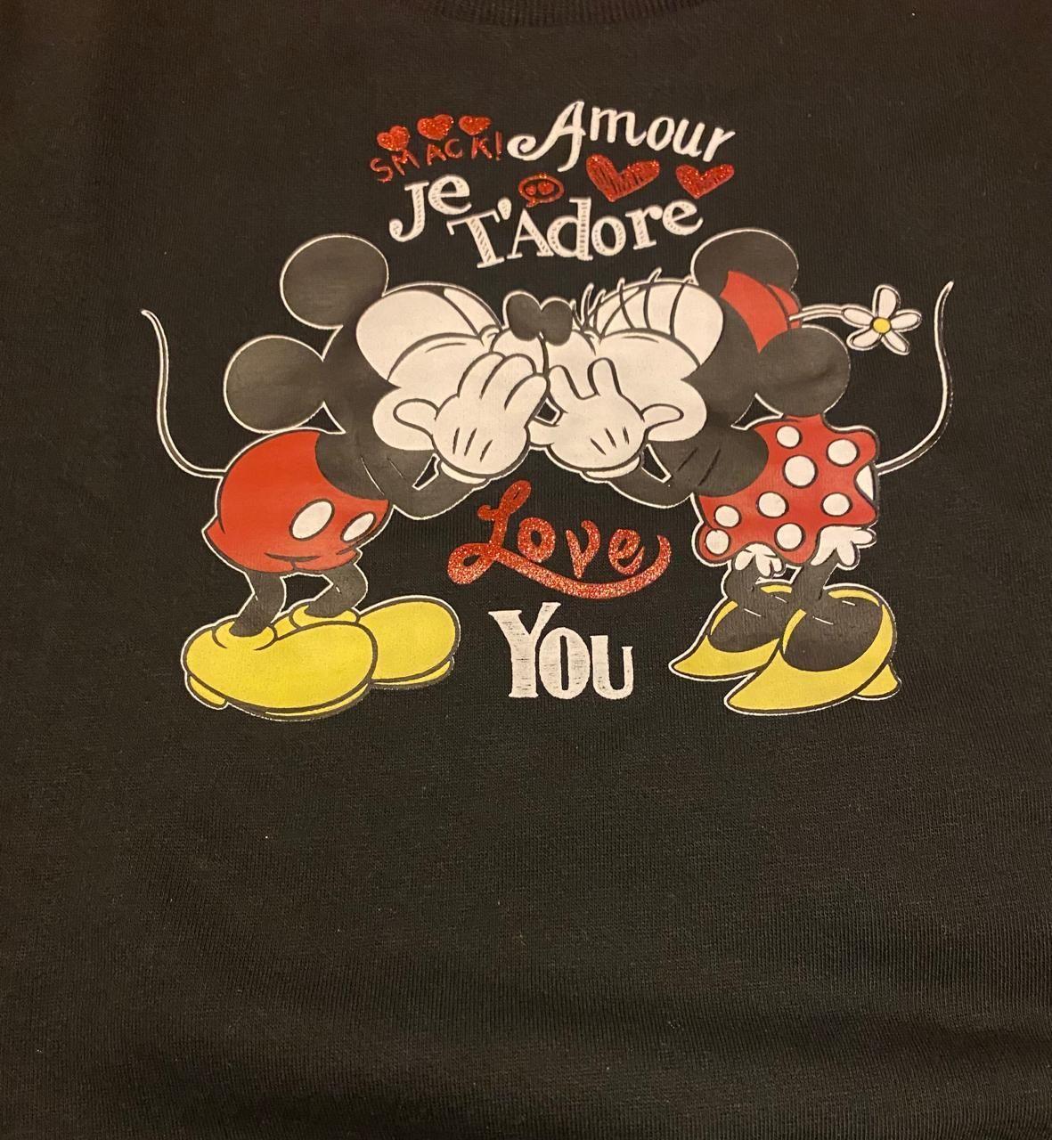 Poleron de niña diseño Minnie y Mickey Mouse Disney-2