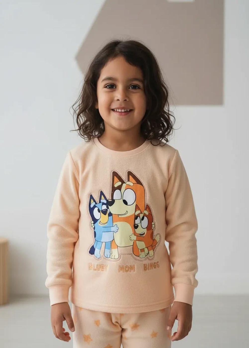 Pijama Bluey Mom y Bingo Micropolar Talla 6-0