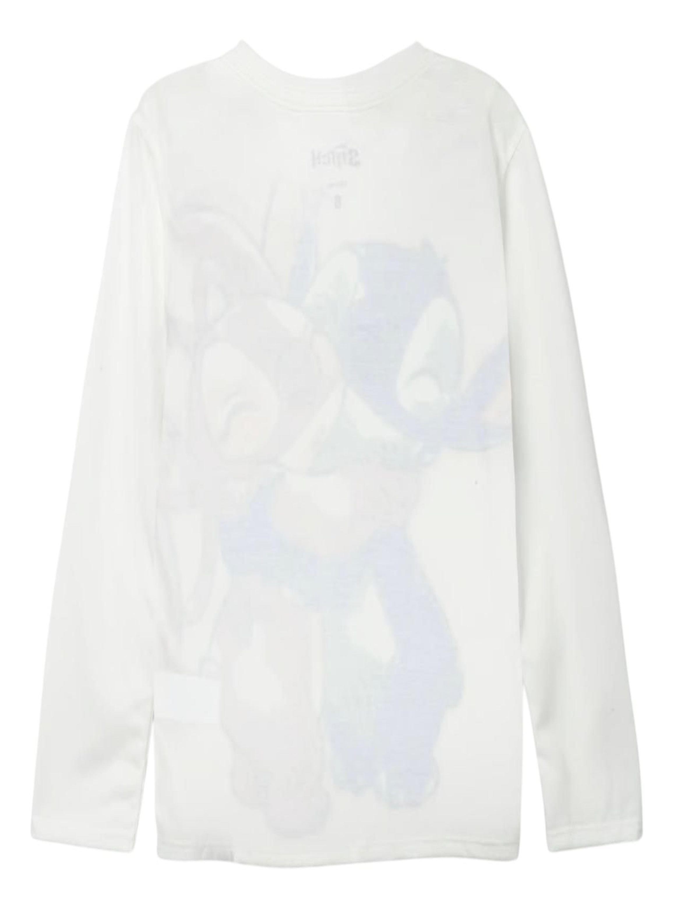 Polera Stitch Manga Larga Talla 10 Disney-1