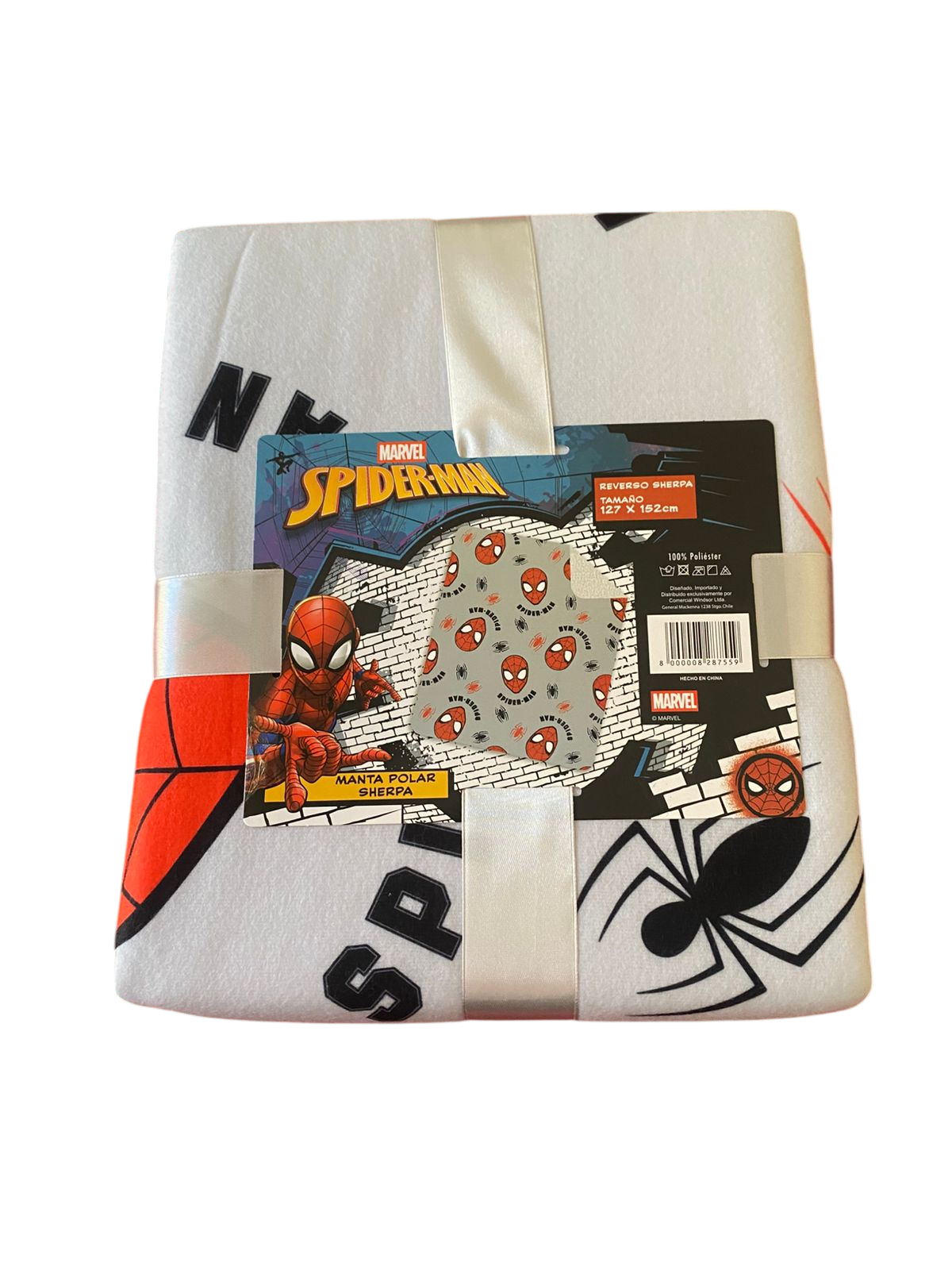 Manta polar sherpa Spiderman-0