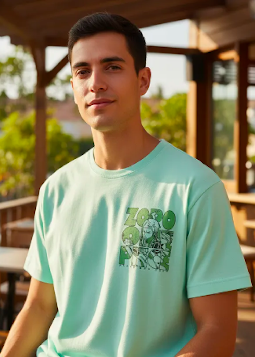 Polera Zoro One Piece Talla 14-3