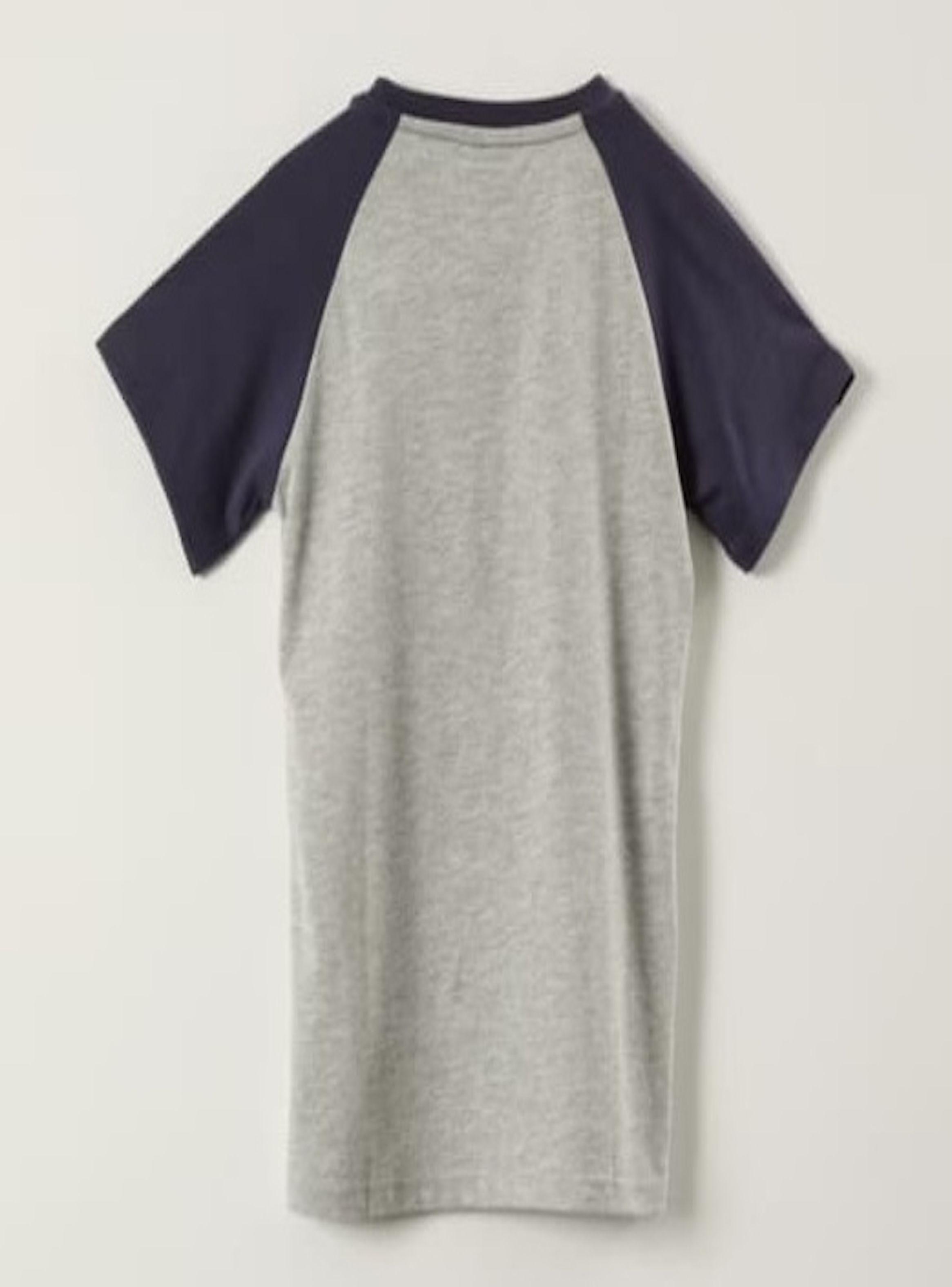 Polera gris con azul Mickey Mouse Talla 8 Disney -3