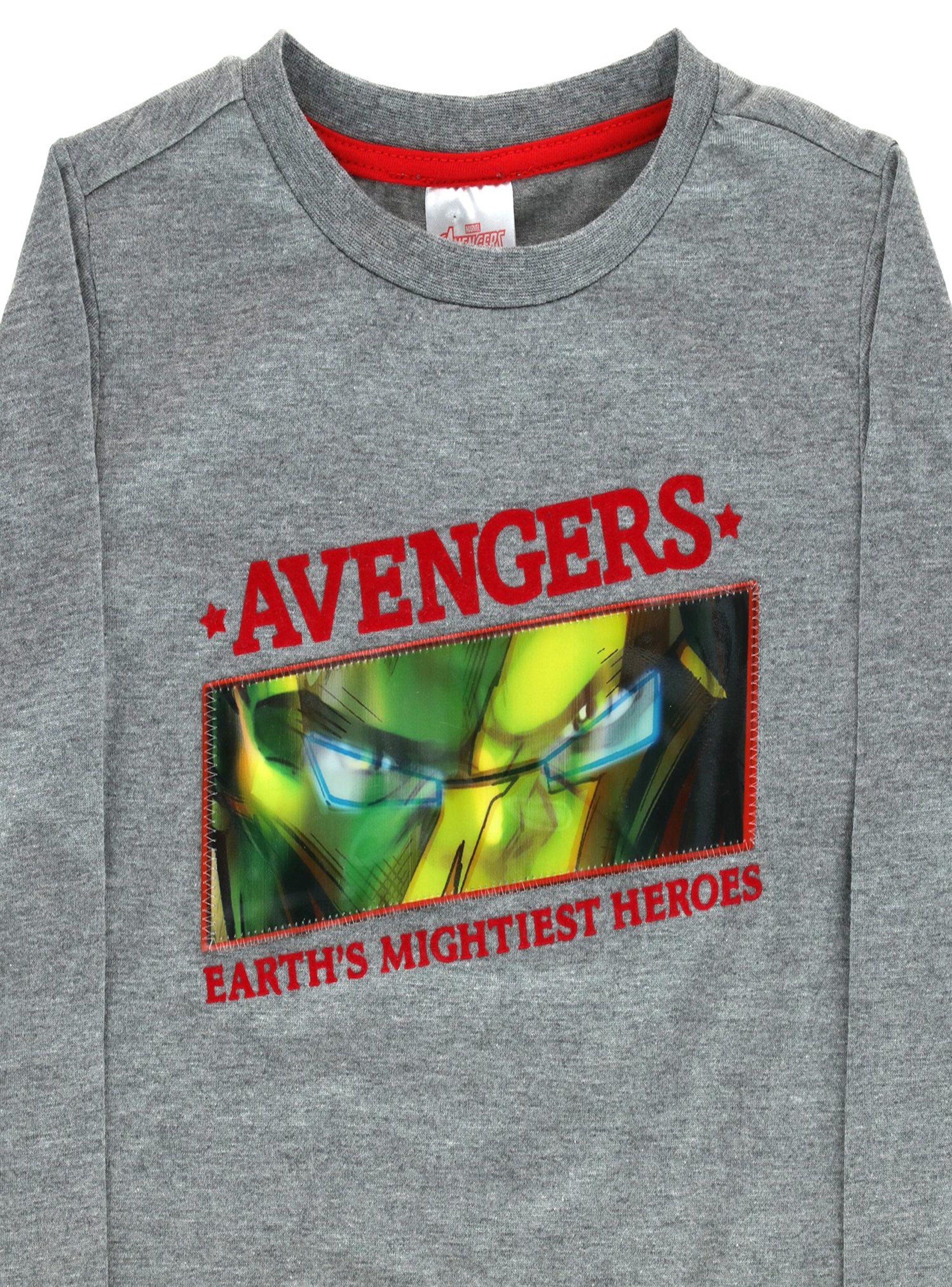 Polera de niño diseño Avengers Holograma Hulk e Iron Man Marvel-2
