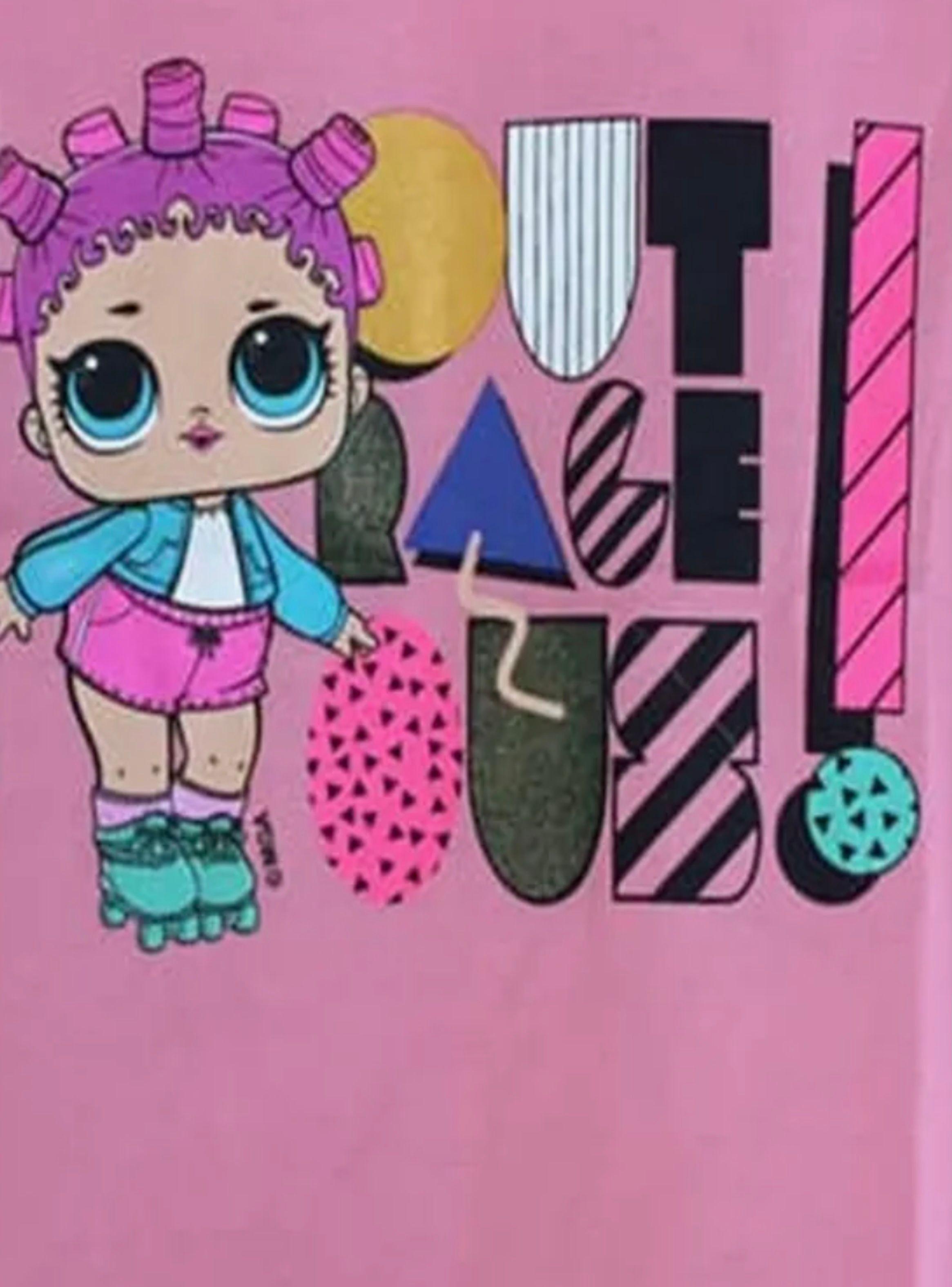 Polera de niña talla 8 diseño LOL Out Race Ous!-3
