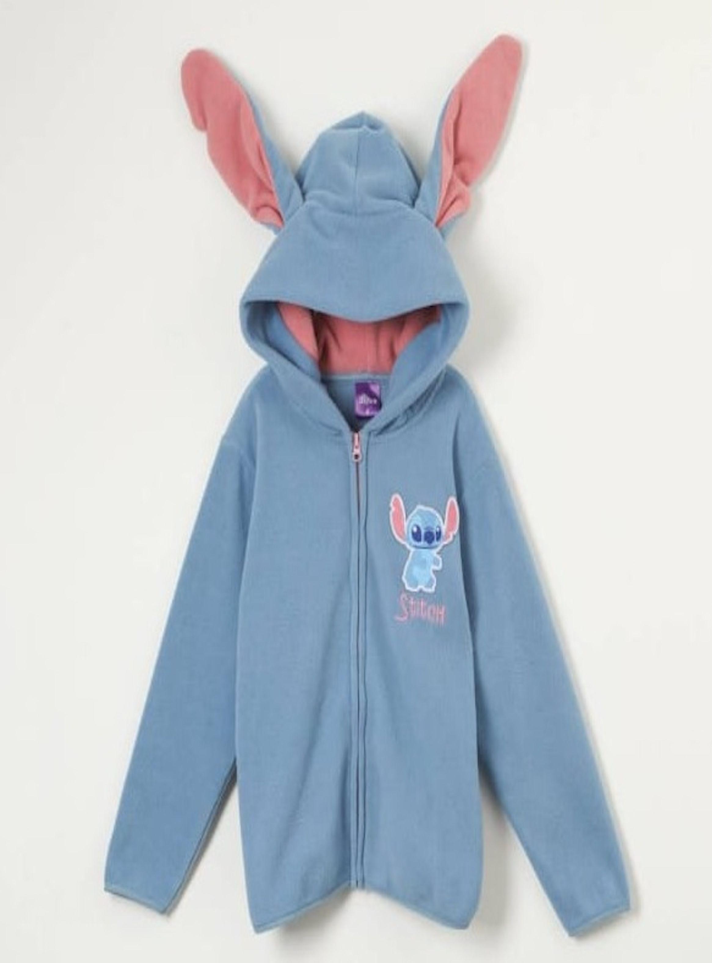 Poleron de polar de niña talla 8 diseño Stitch Disney-0