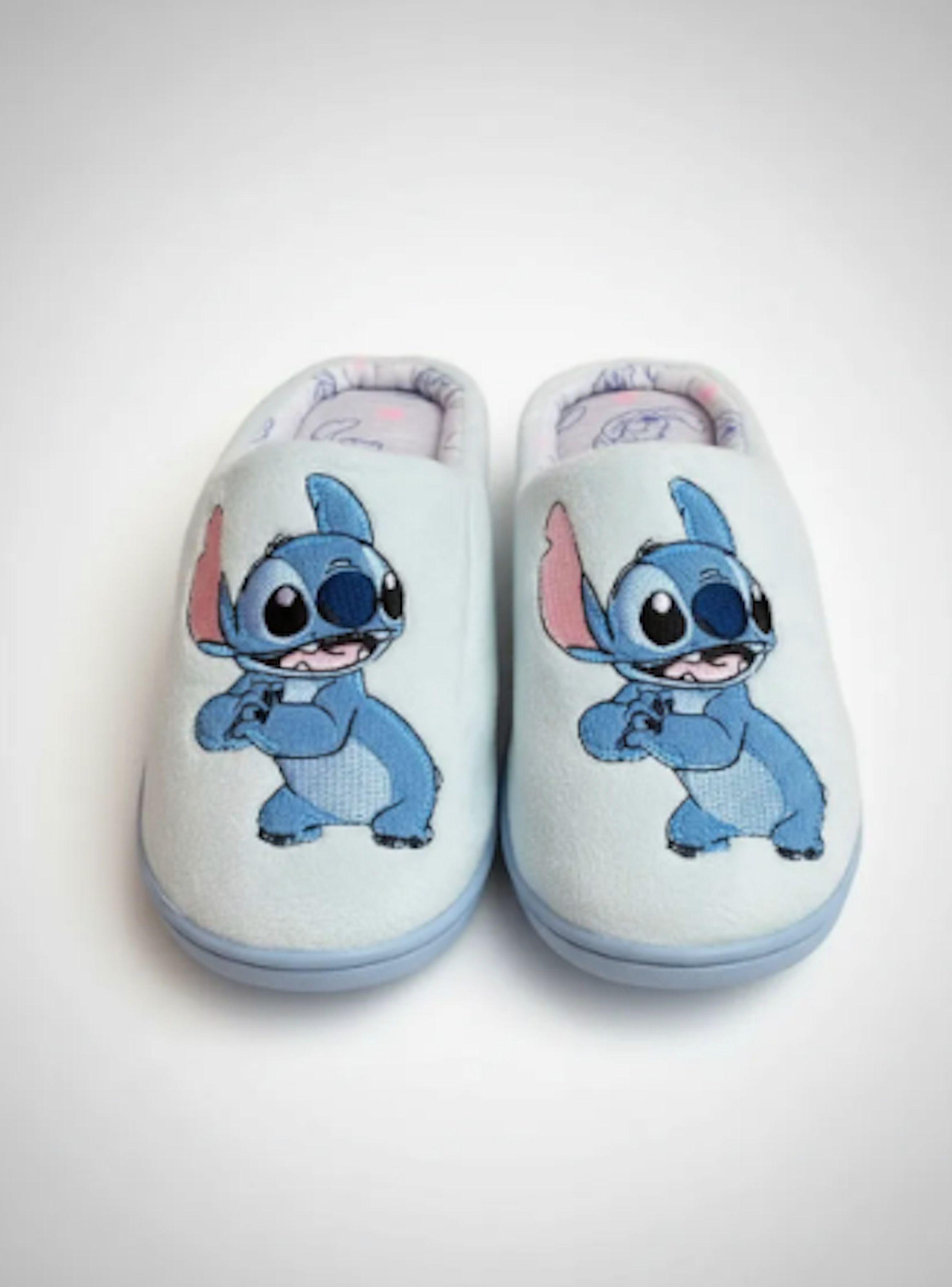Pantufla Stitch celeste Aloha-2