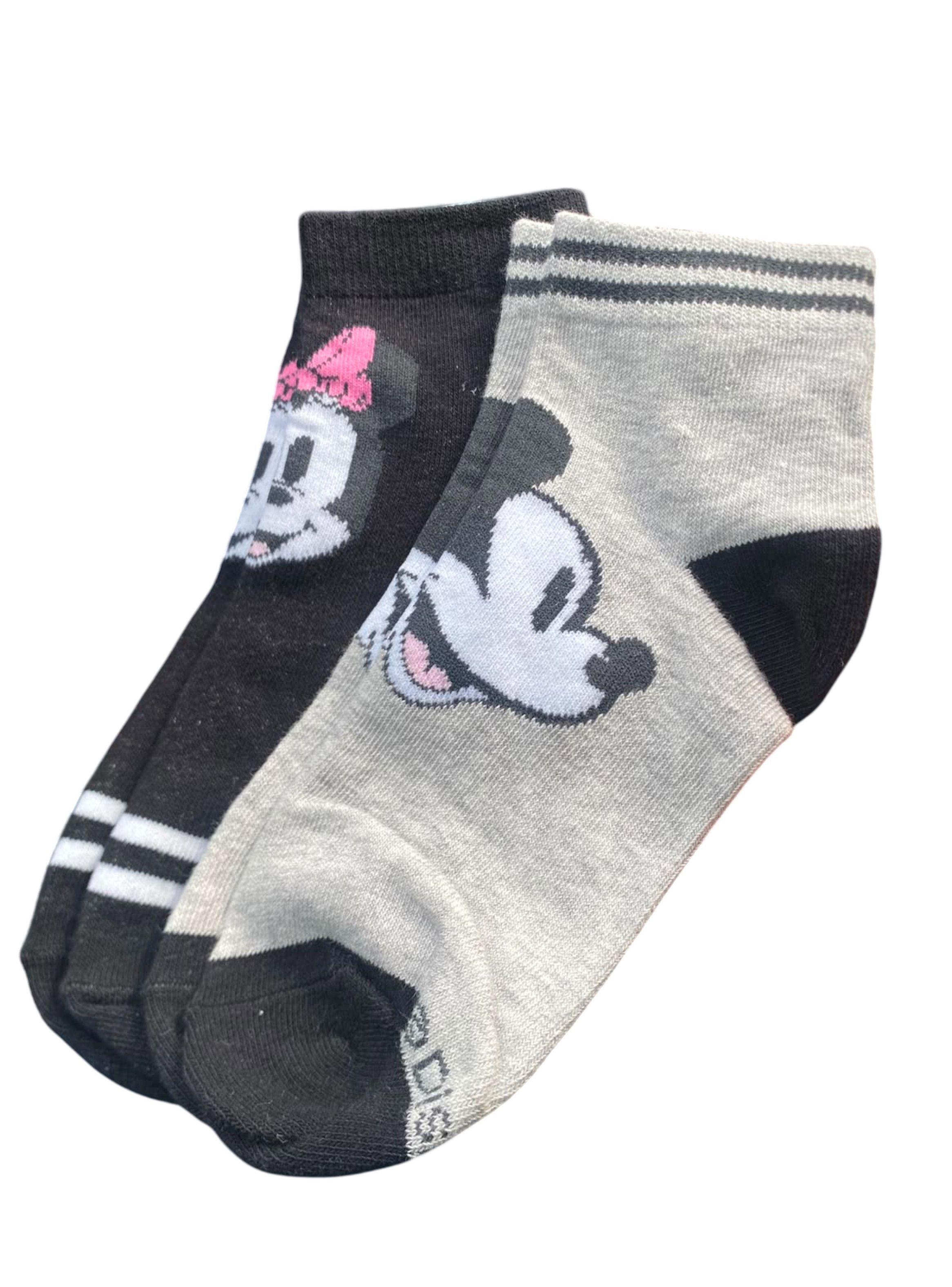 Calcetines Minnie y Mickey 2 pares tamano standard adulto-2