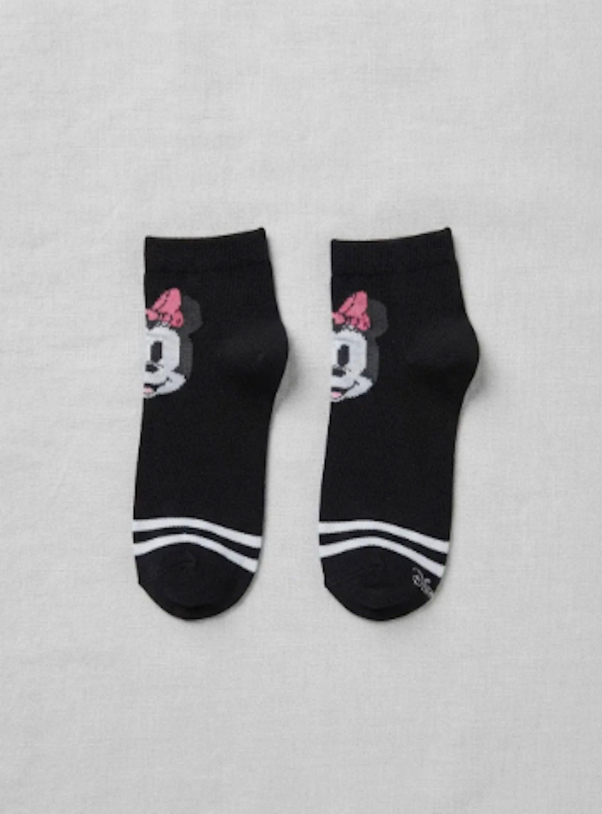Calcetines Minnie y Mickey 2 pares tamano standard adulto-3