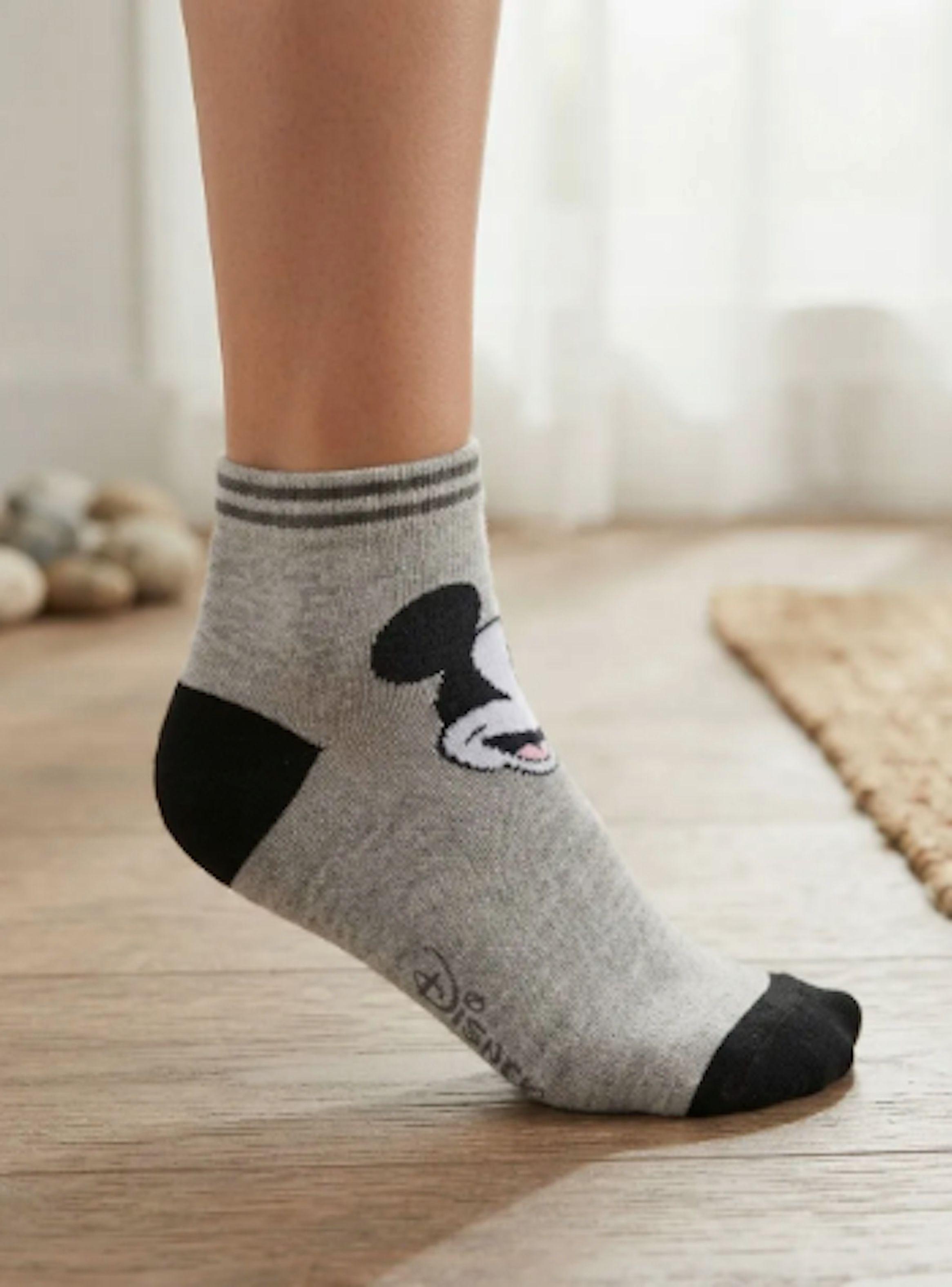 Calcetines Minnie y Mickey 2 pares tamano standard adulto-5