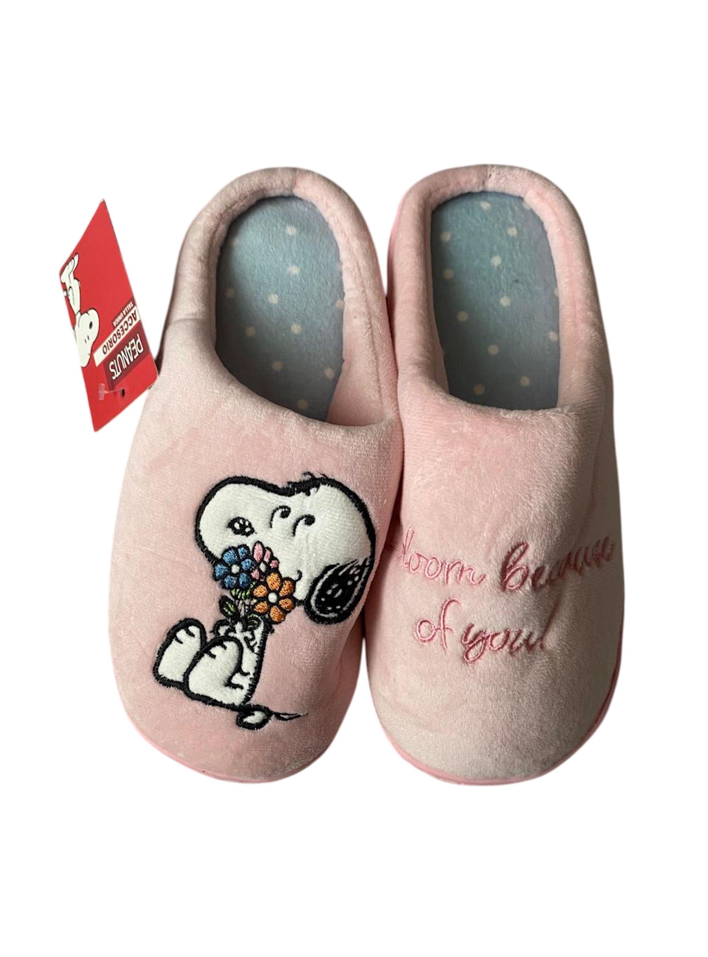 Pantufla Snoopy color Rosado Numero 37/38-0