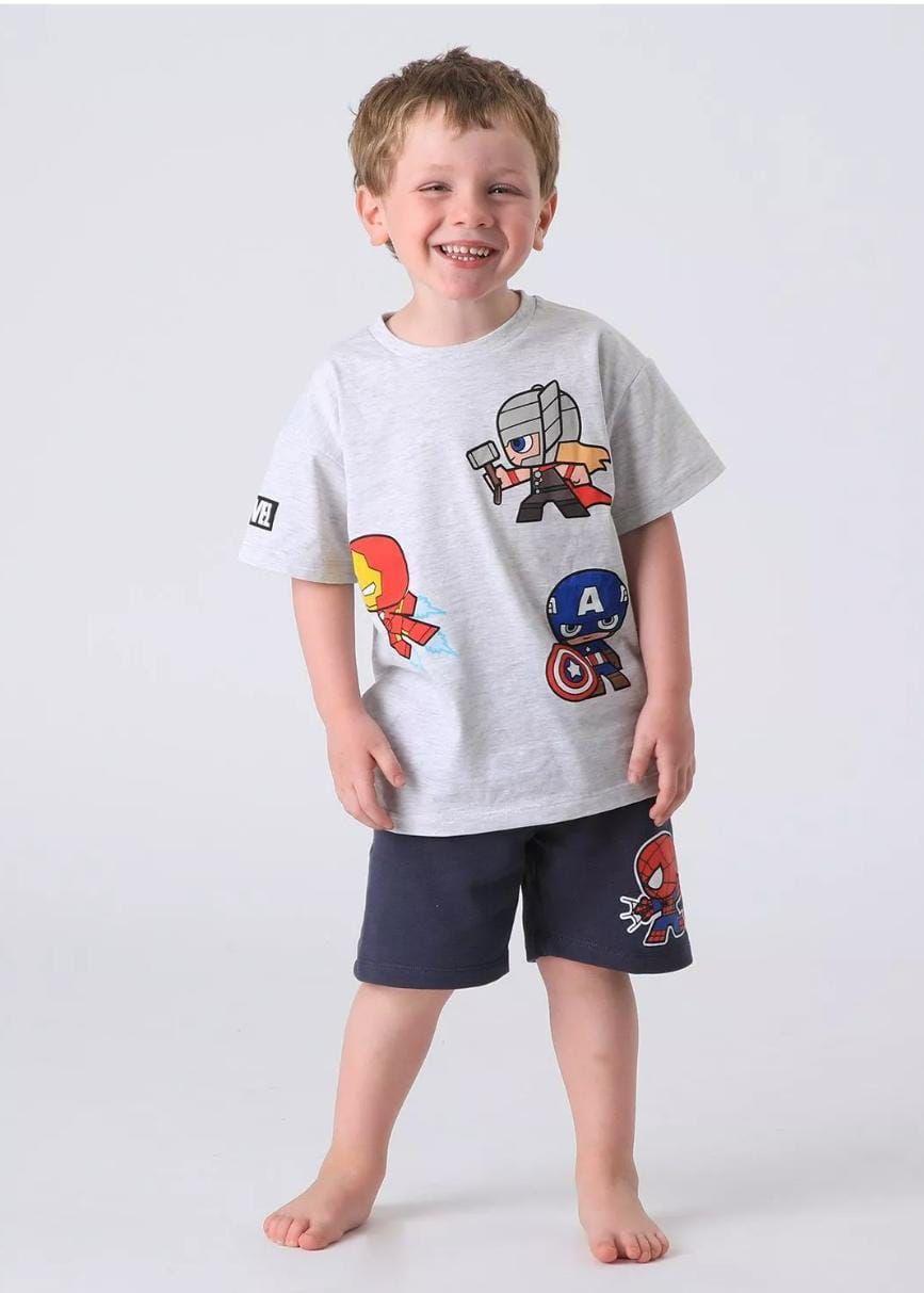 Conjunto polera y short talla 3 diseño Marvel-1