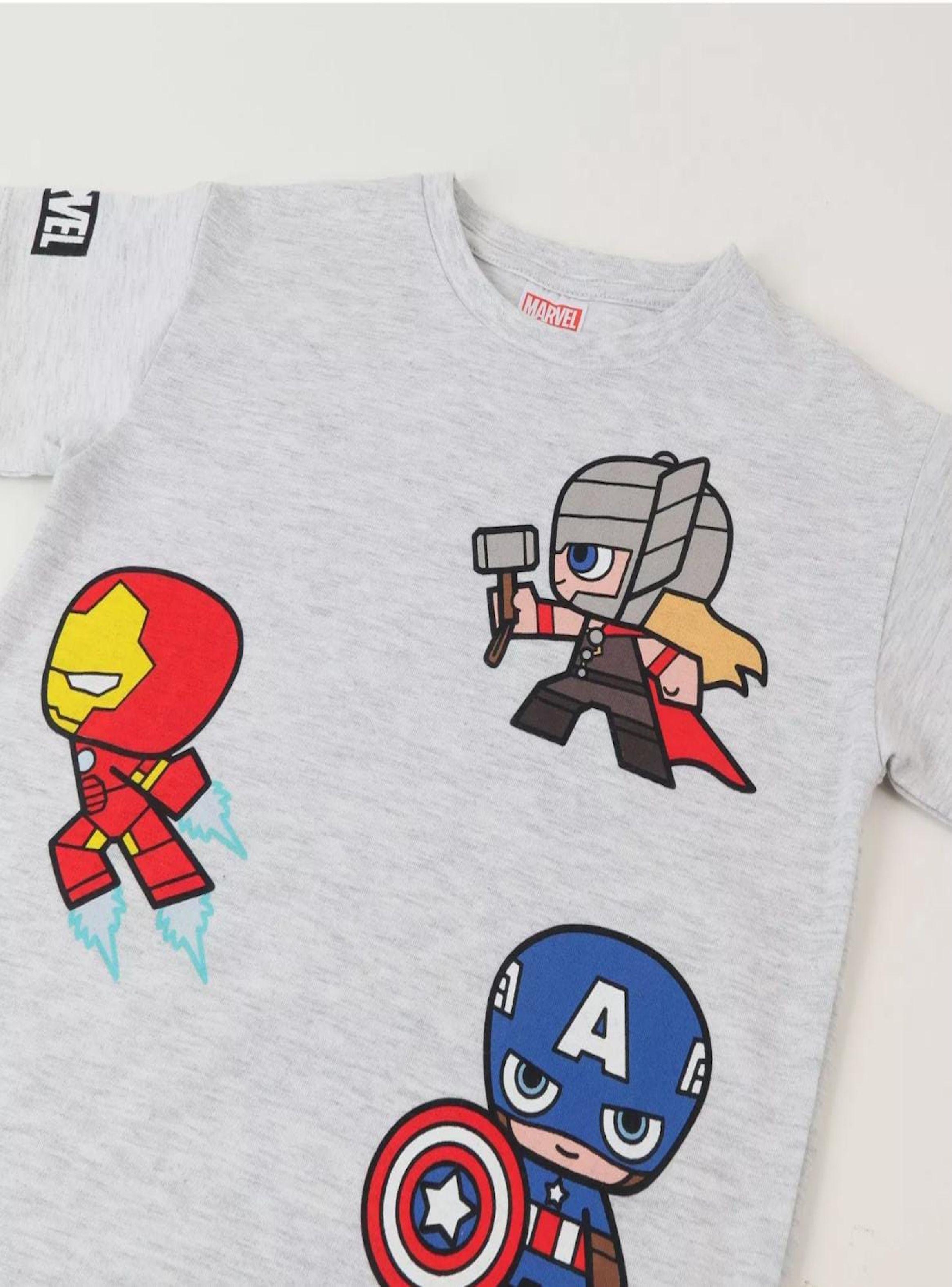 Conjunto polera y short talla 3 diseño Marvel-3