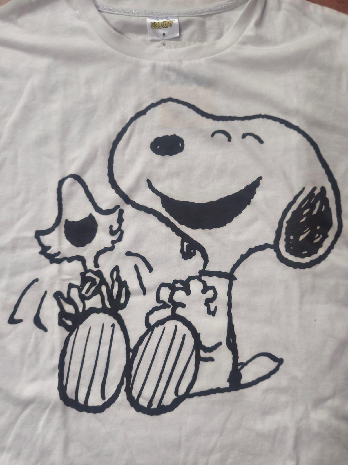 Polera Snoopy Talla S Crop top over size-3