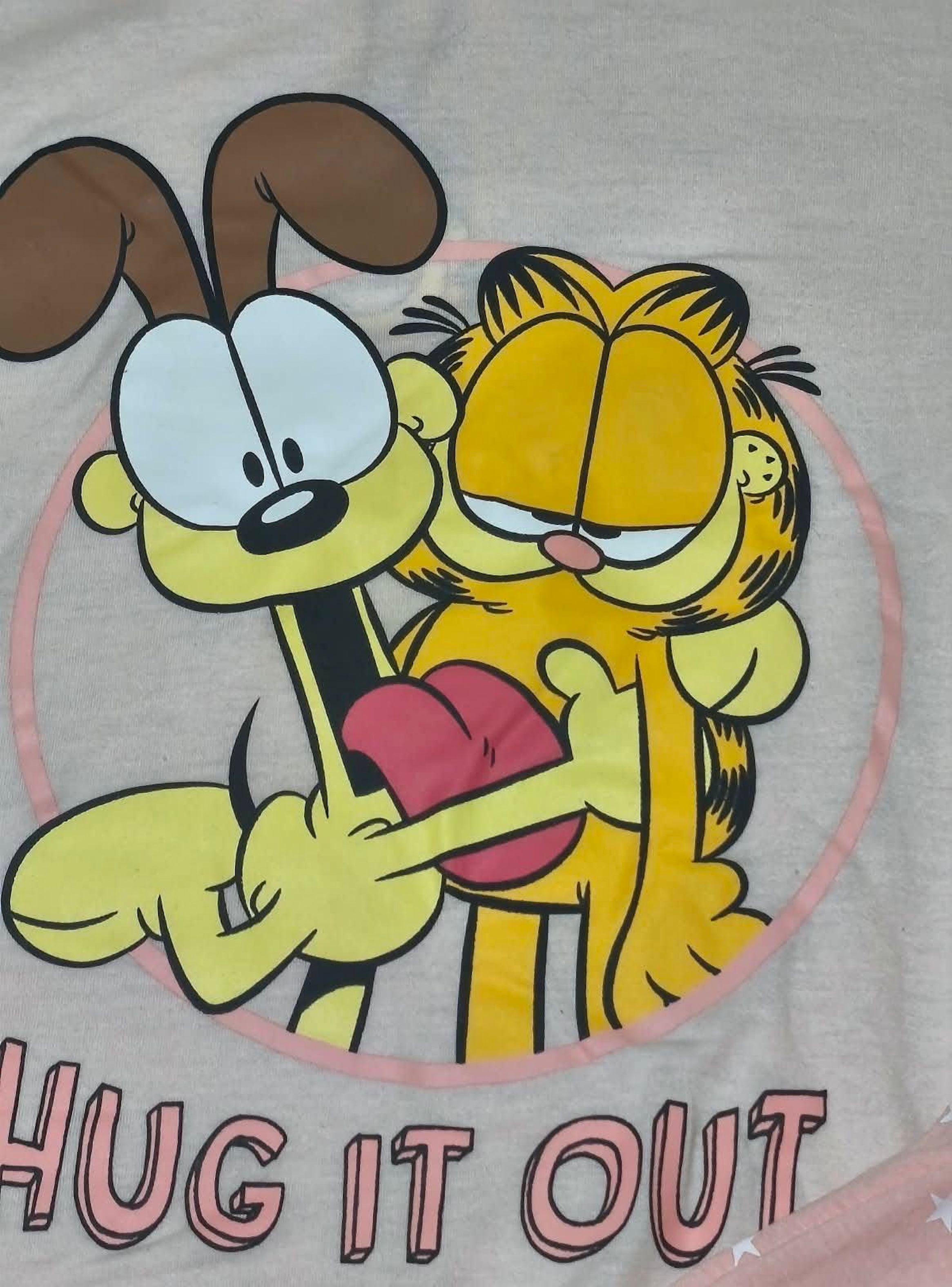 Pijama Garfield talla S tonos rosas-2