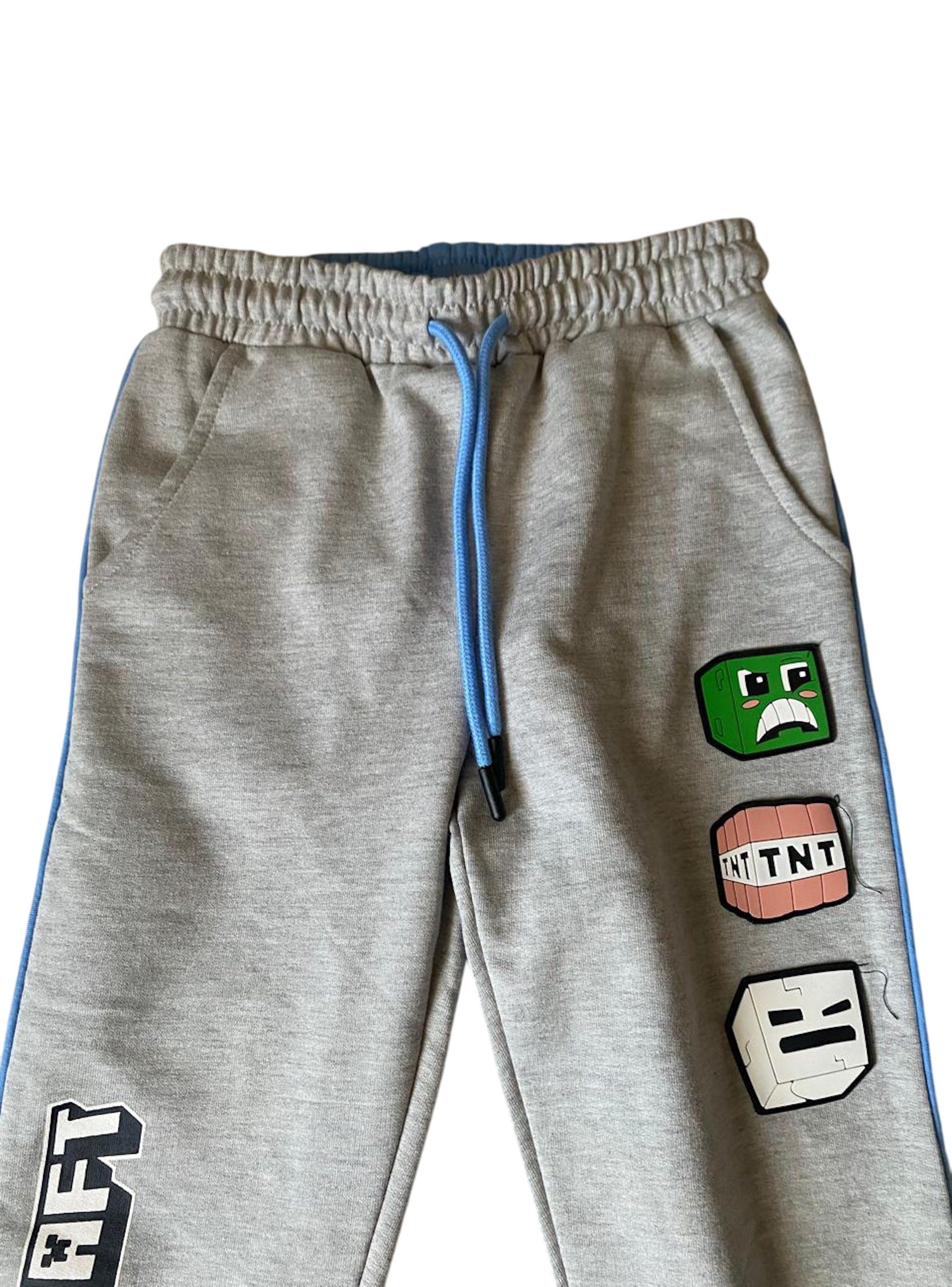 Pantalón de buzo talla 4 diseño Minecraft-2