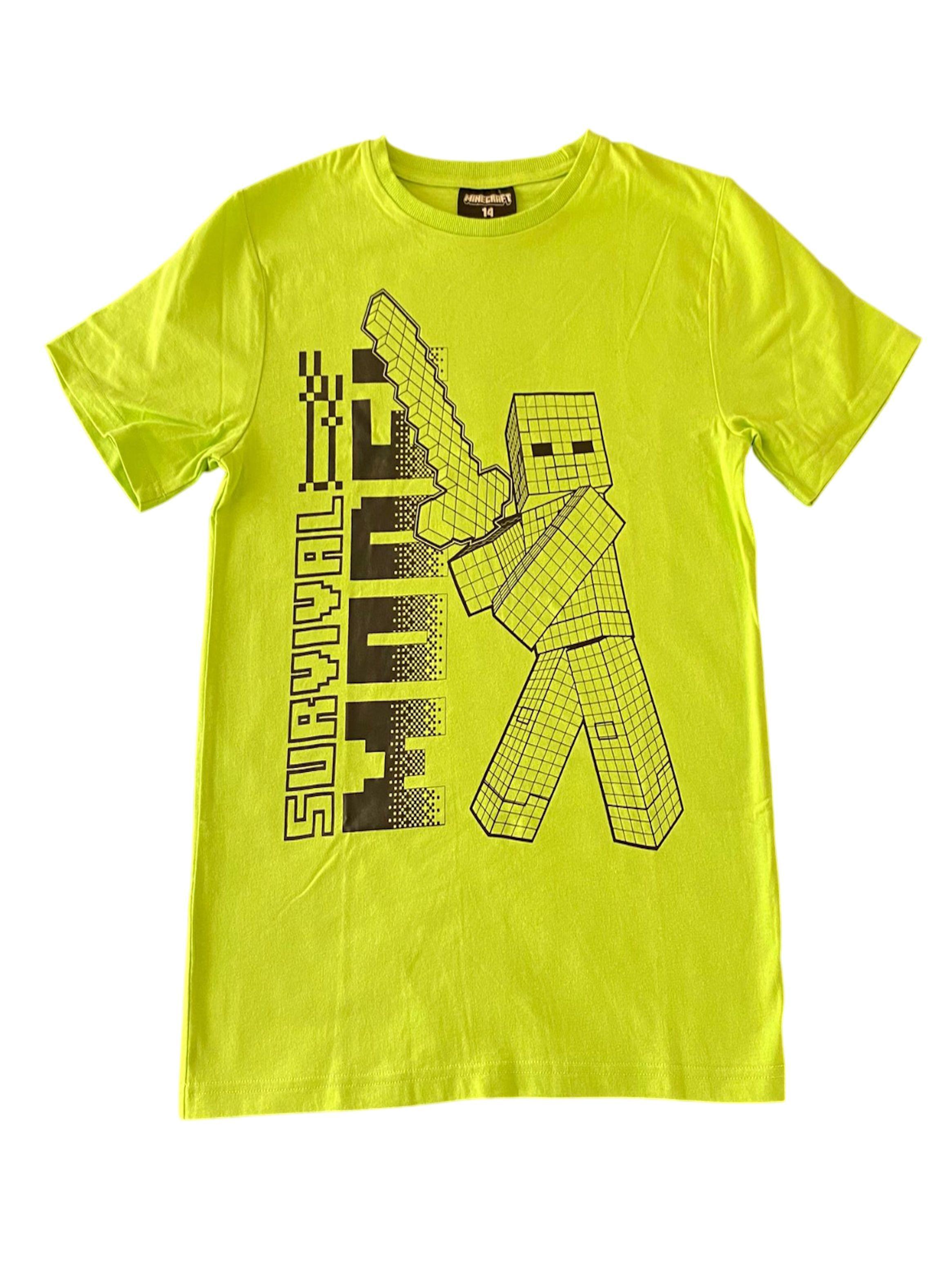 Polera de niño talla 14 diseño Minecraft-0