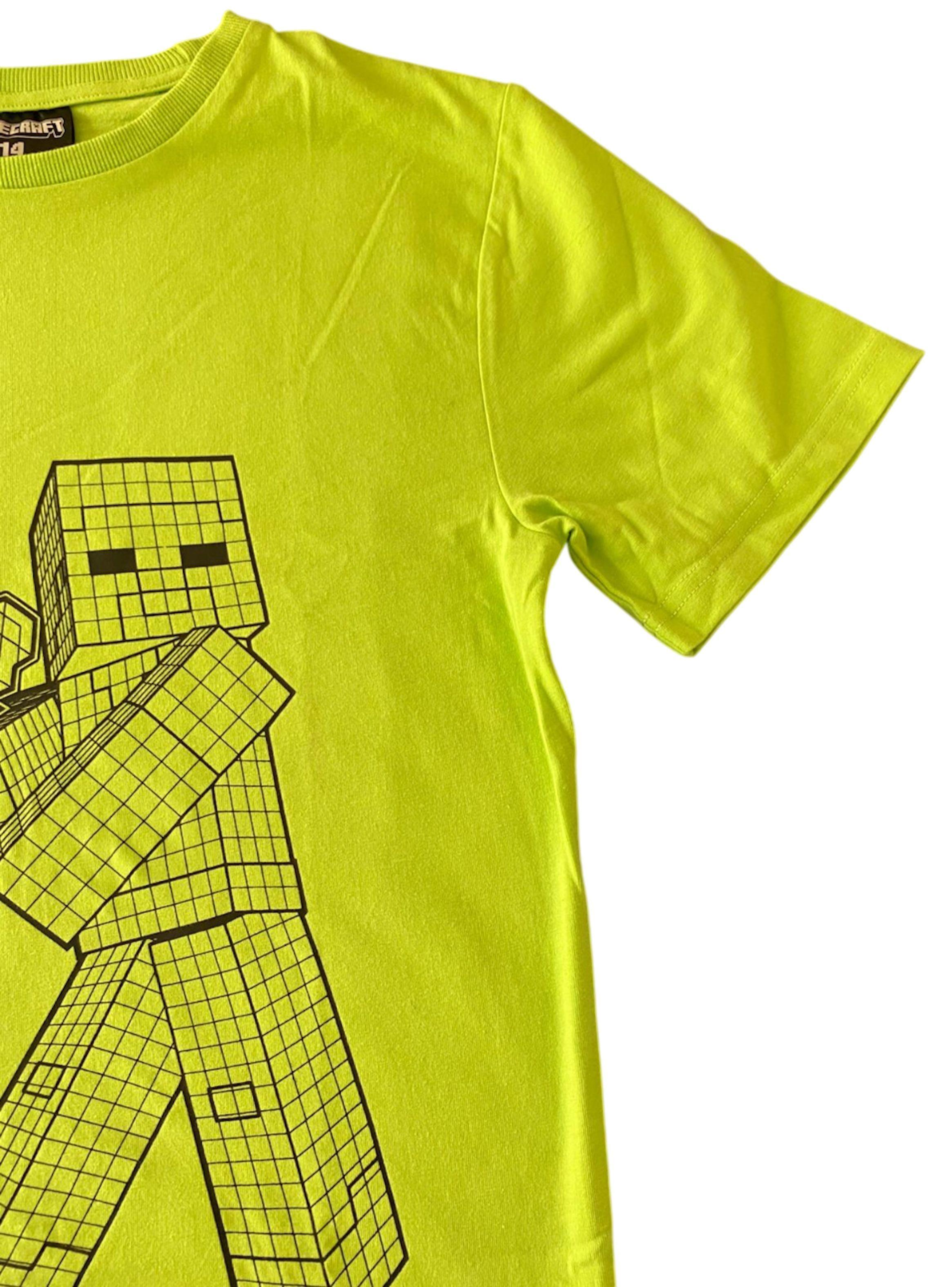 Polera de niño talla 14 diseño Minecraft-2