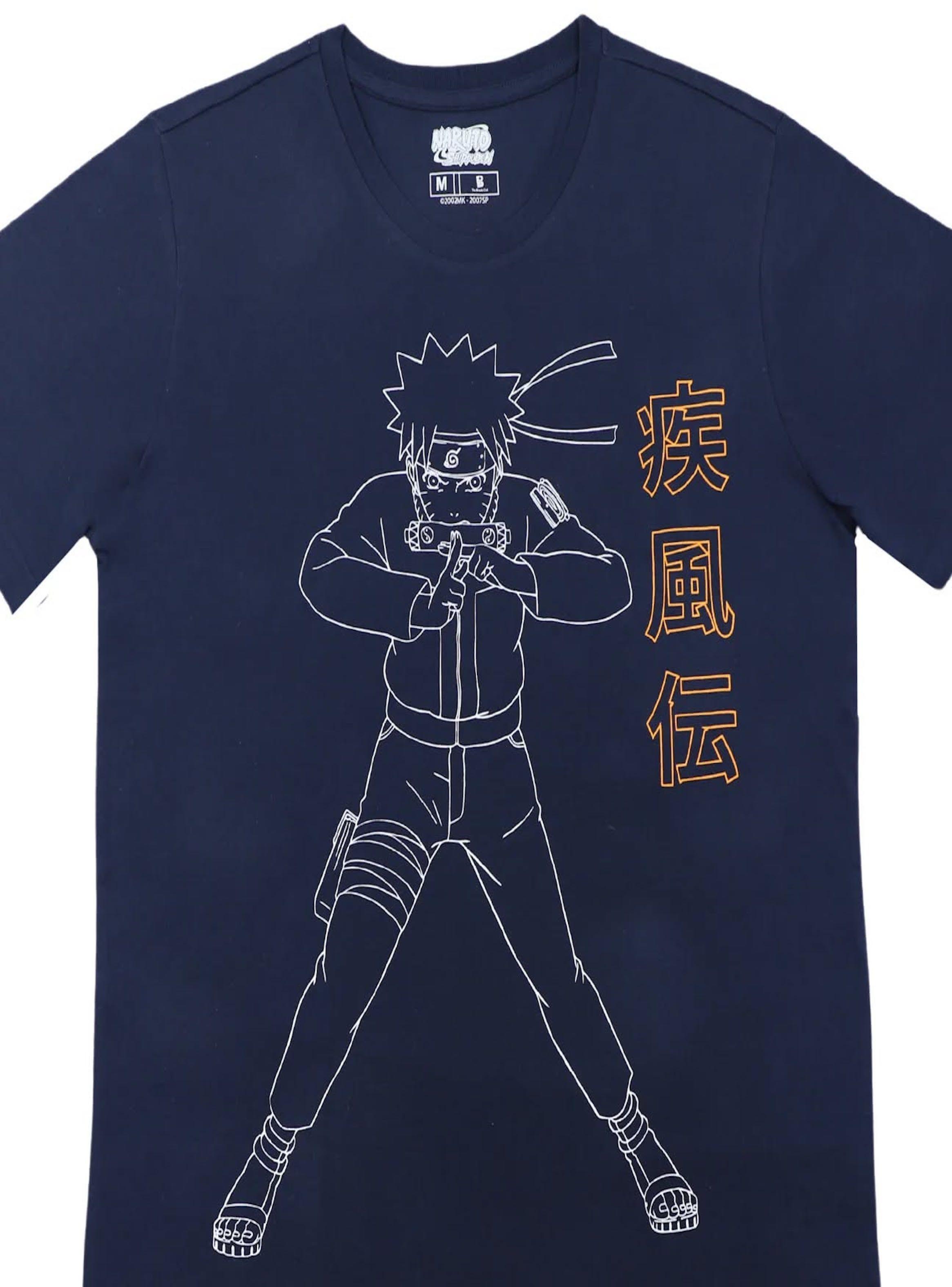 Polera de hombre tallas L y XL diseño Naruto-2