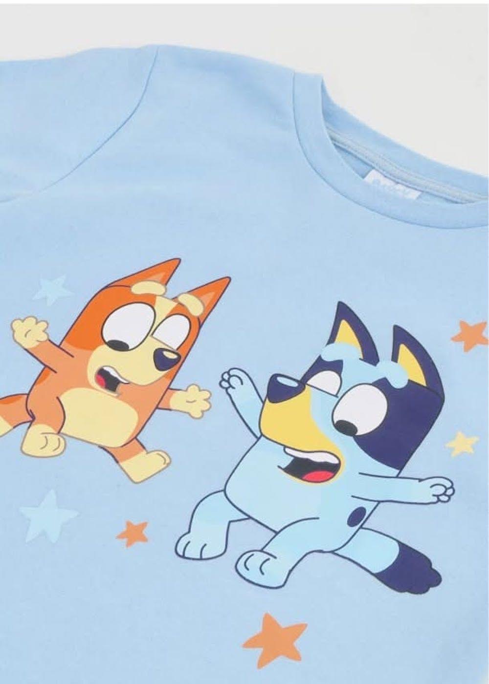 Pijama Bluey y Bingo Talla 6 interior franela-2