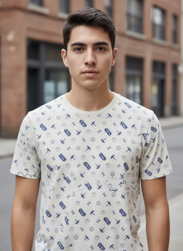 Star Wars Polera Talla M Diseño Naves y letras-1
