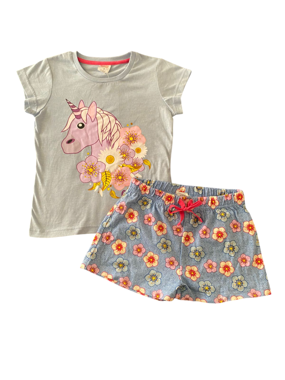 Pijama de verano Talla 6 Unicornio -1