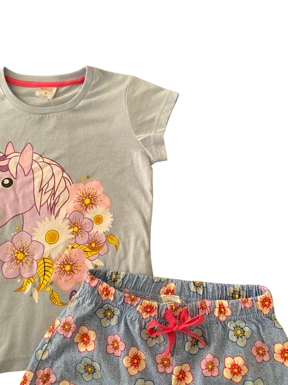 Pijama de verano Talla 6 Unicornio -3