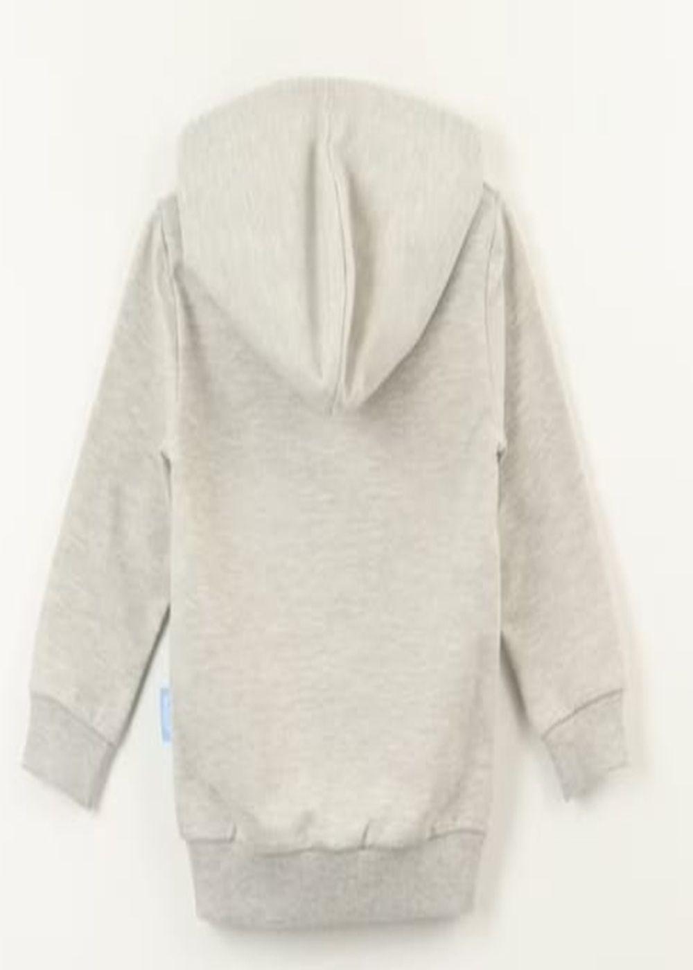 Poleron Bluey con capucha y cierre talla 3 color Gris-2