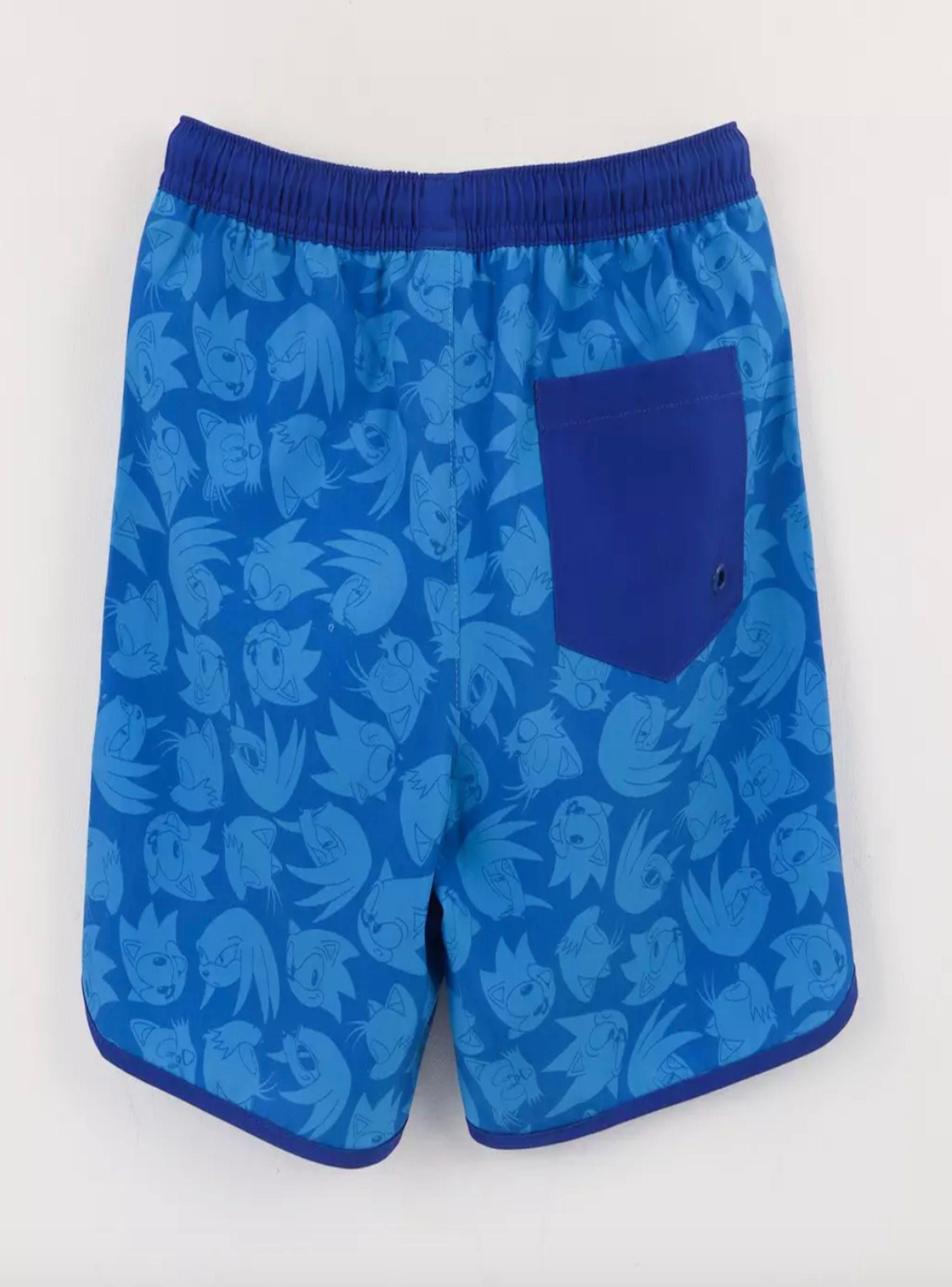 Short de bano Sonic con morral-2