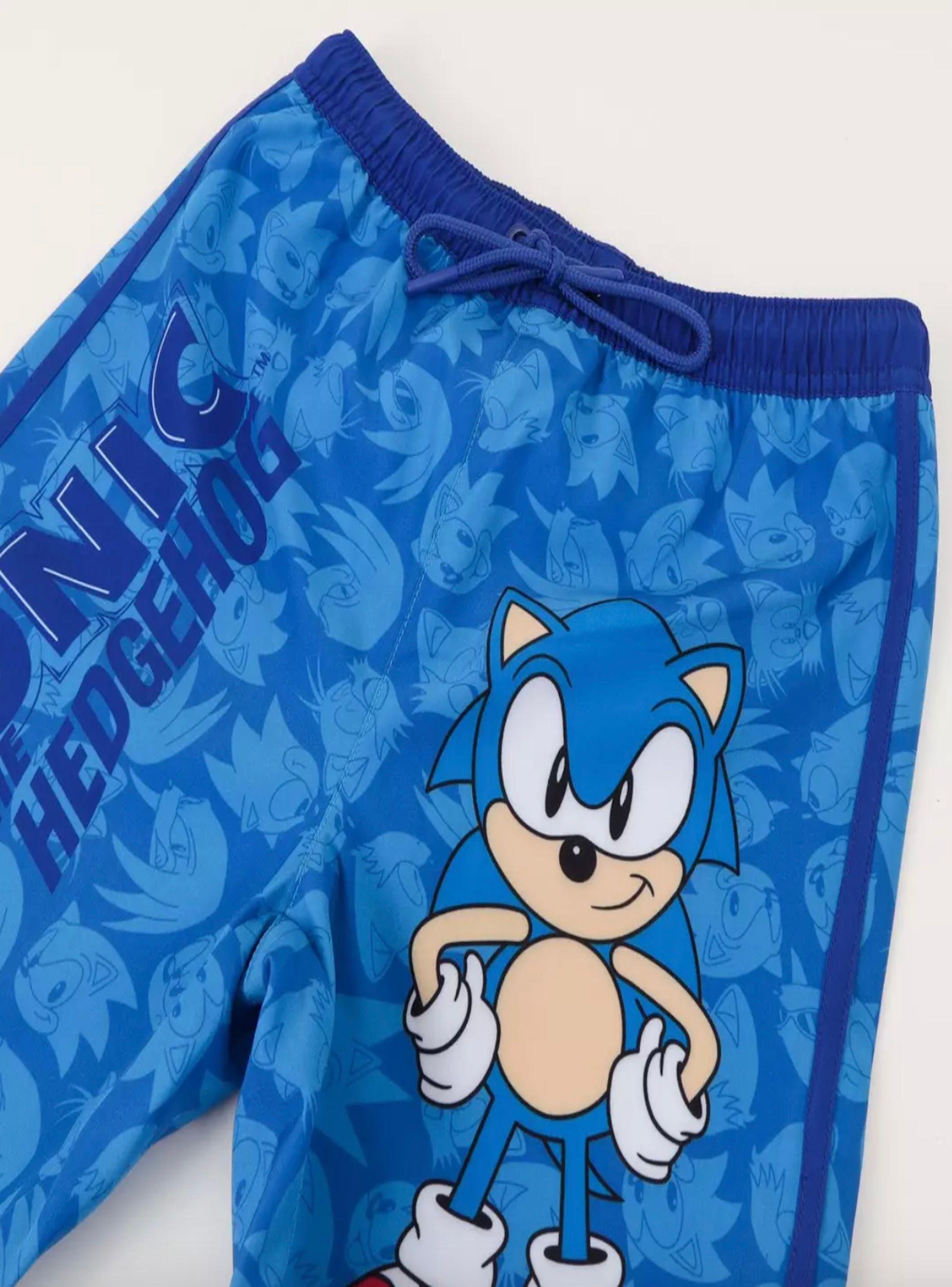 Short de bano Sonic con morral-3