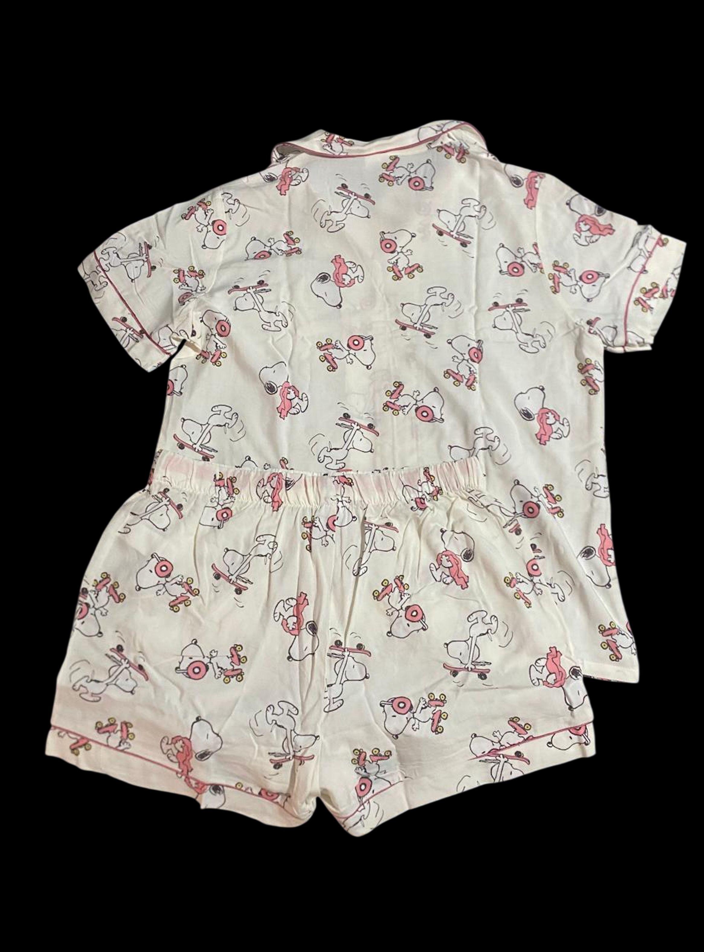 Pijama Snoopy Viscosa tallas adulto-3
