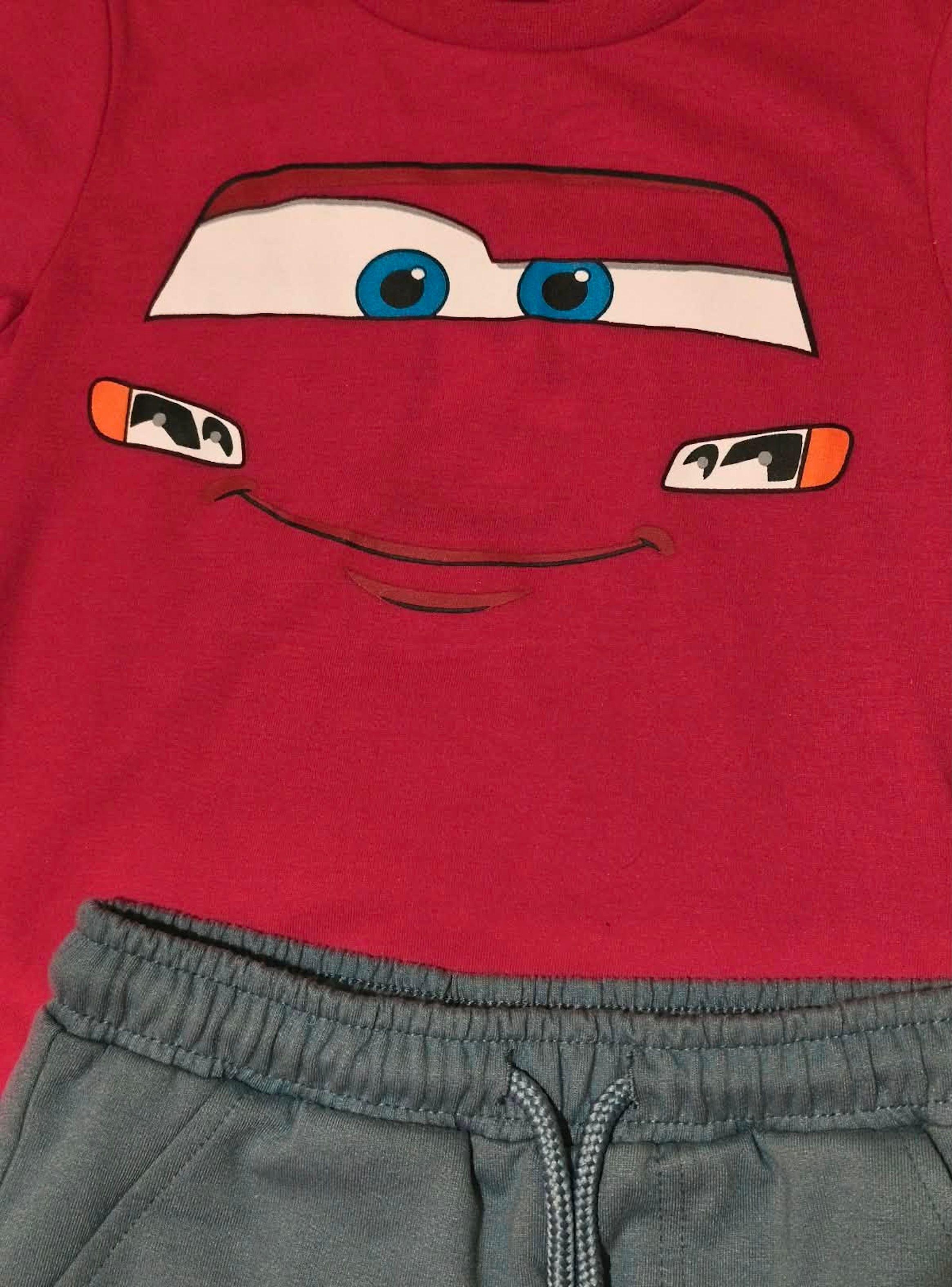 Conjunto Cars Talla 3 polera y short-2