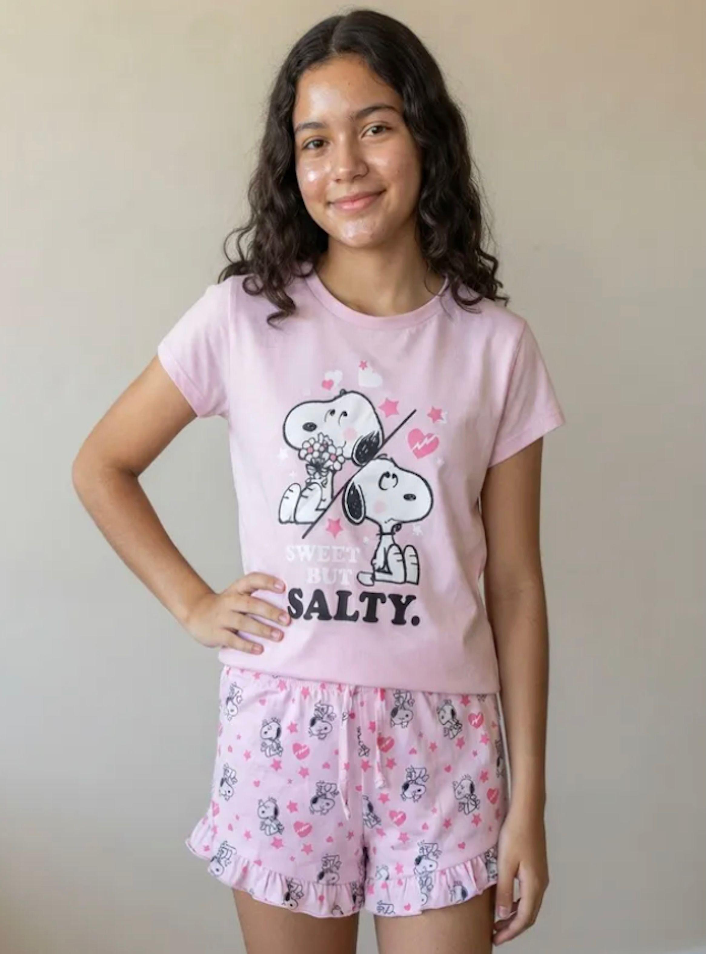 Pijama Snoopy Talla 14 color rosado-0