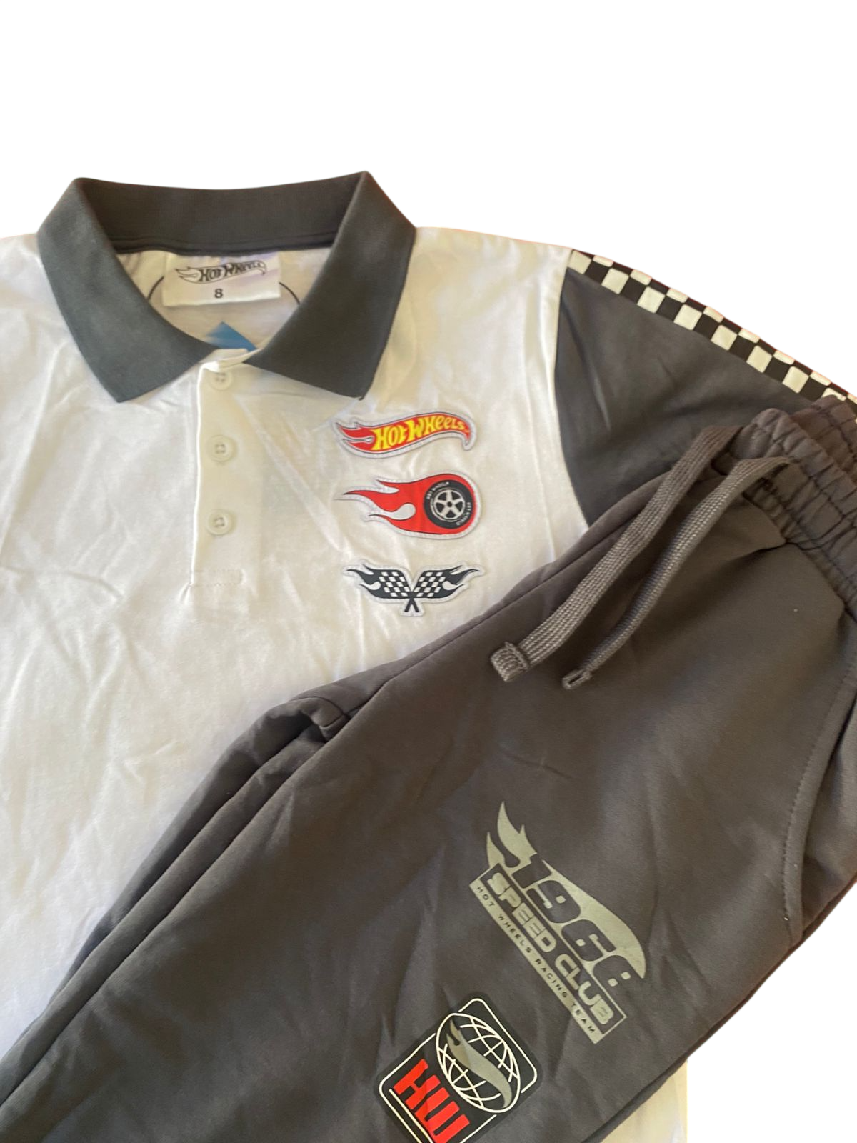 Conjunto polera y pantalon Hot Wheels Talla 8-2
