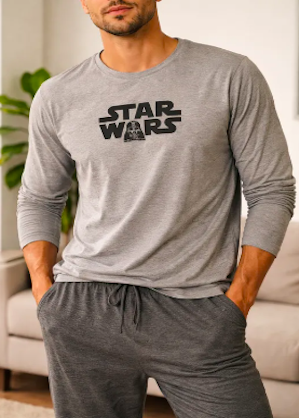 Pijama Star Wars Talla M Presentaci n caja de cart n-0