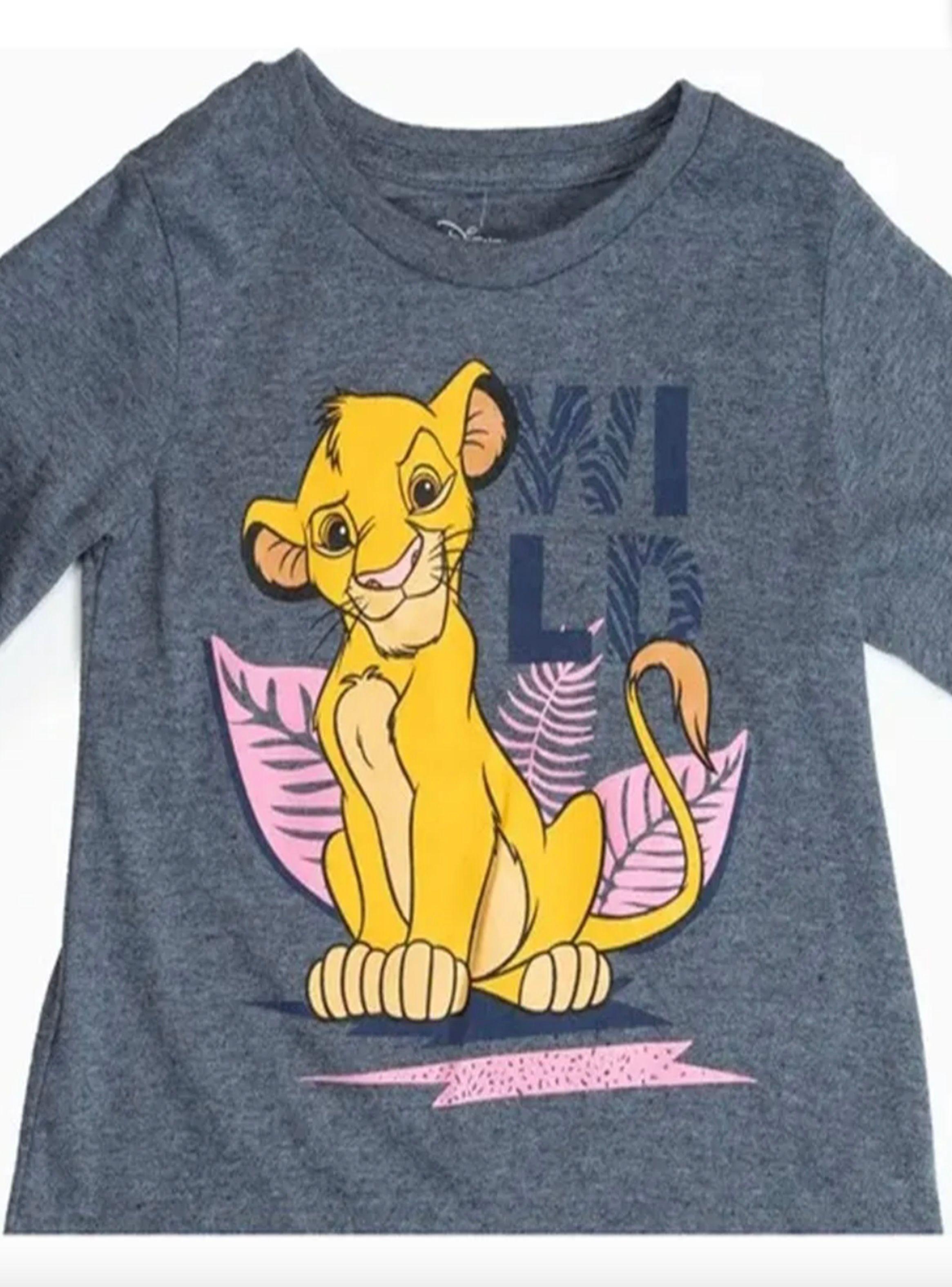 Polera de niña manga larga diseño Simba Rey Leon Talla 10-2