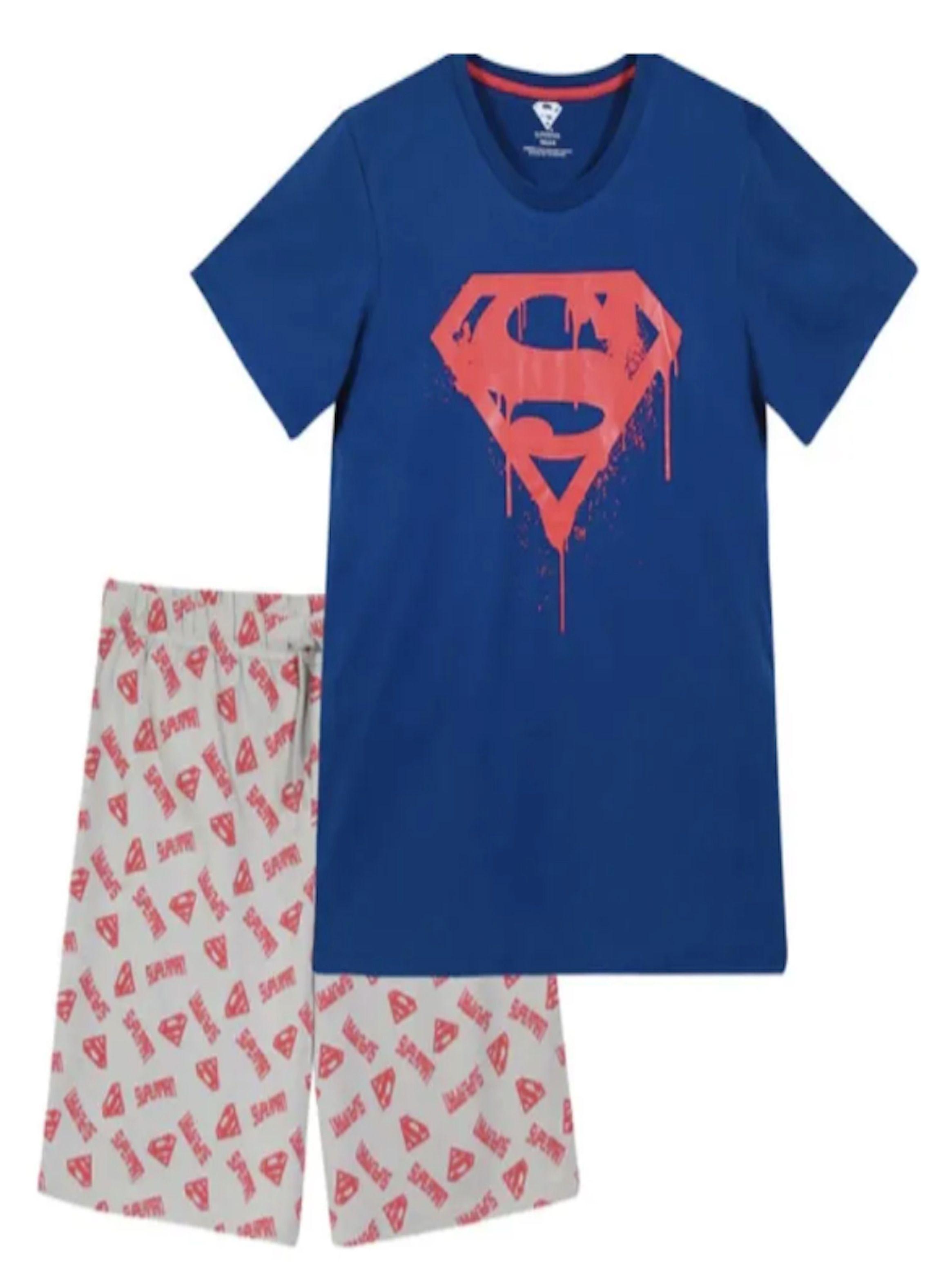 Pijama de hombre de verano talla M diseño Superman-2