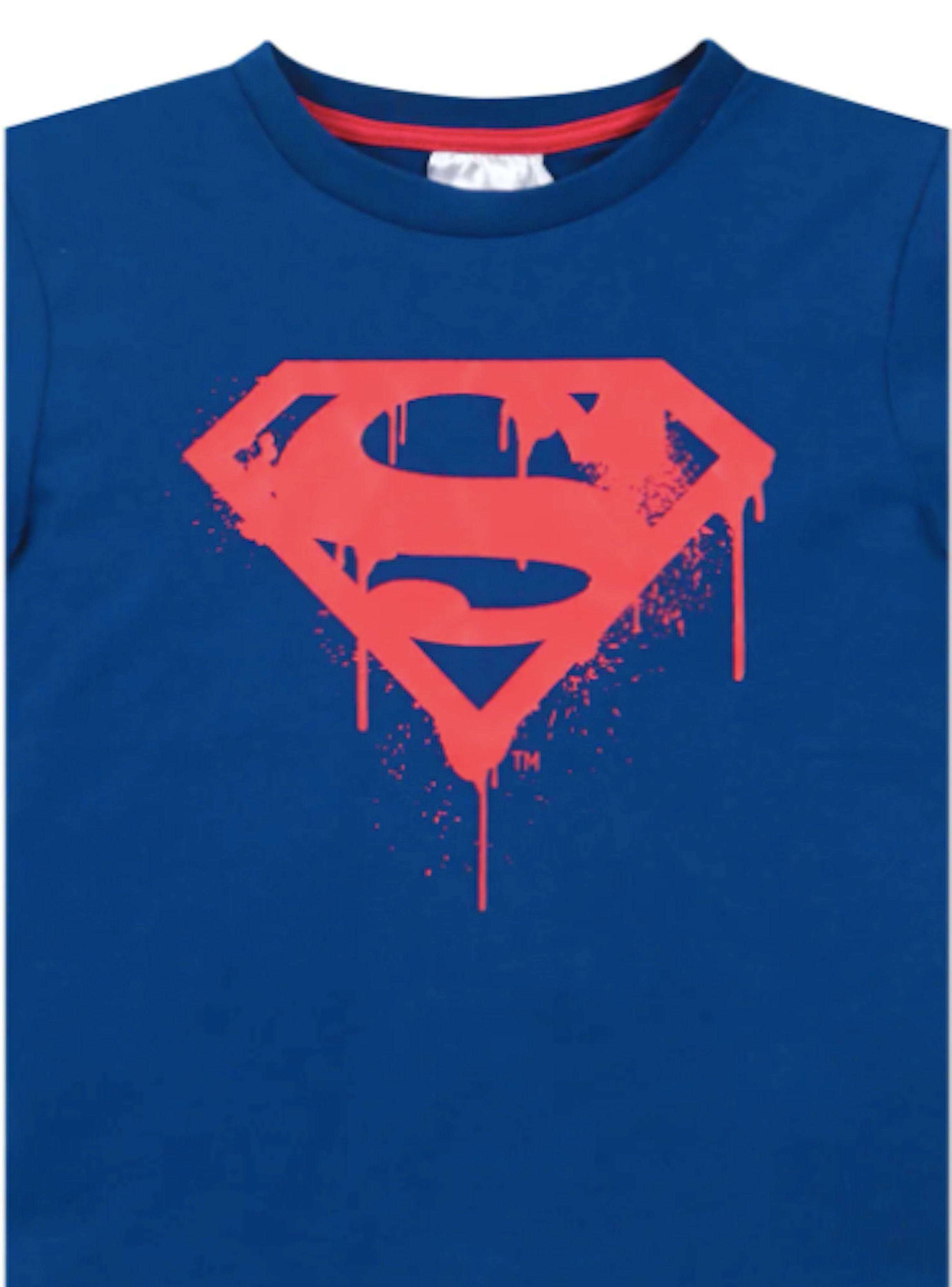 Pijama de hombre de verano talla M diseño Superman-3
