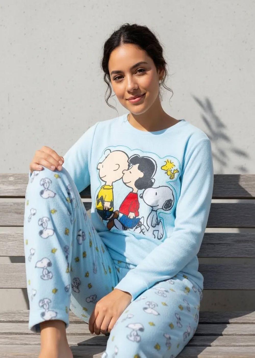 Pijama Snoopy Talla 14 tela micropolar-0